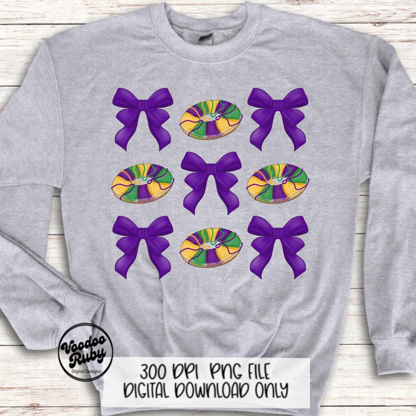 Coquette Mardi Gras Design PNG Sublimation Digital Download King Cake PNG Mardi Gras Sublimation Louisiana png Mardi Gras Bow Dtf Printable