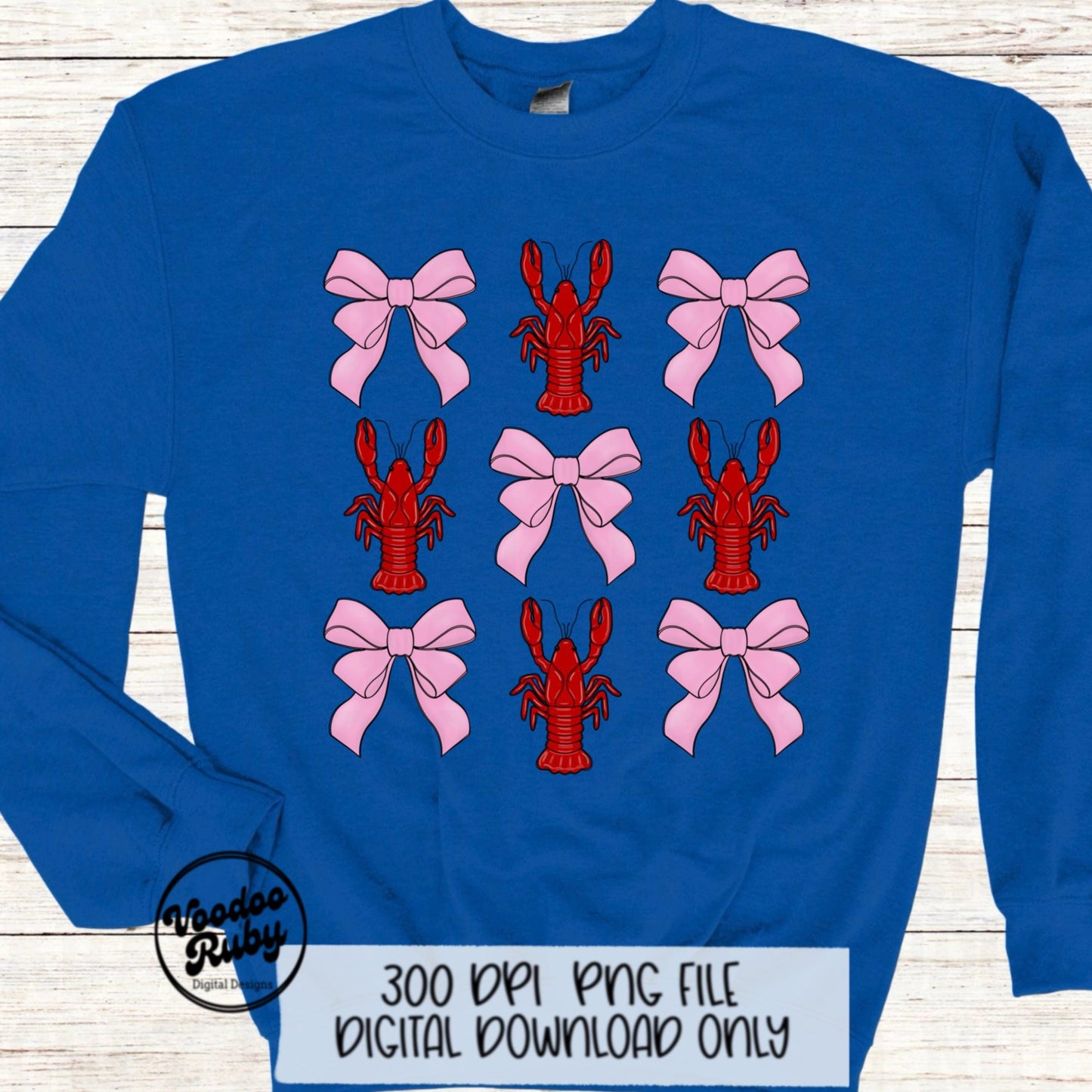Coquette Crawfish Mardi Gras PNG Design Sublimation Hand Drawn Digital Download Crawfish PNG Louisiana DTF Printable Cajun Clip Art