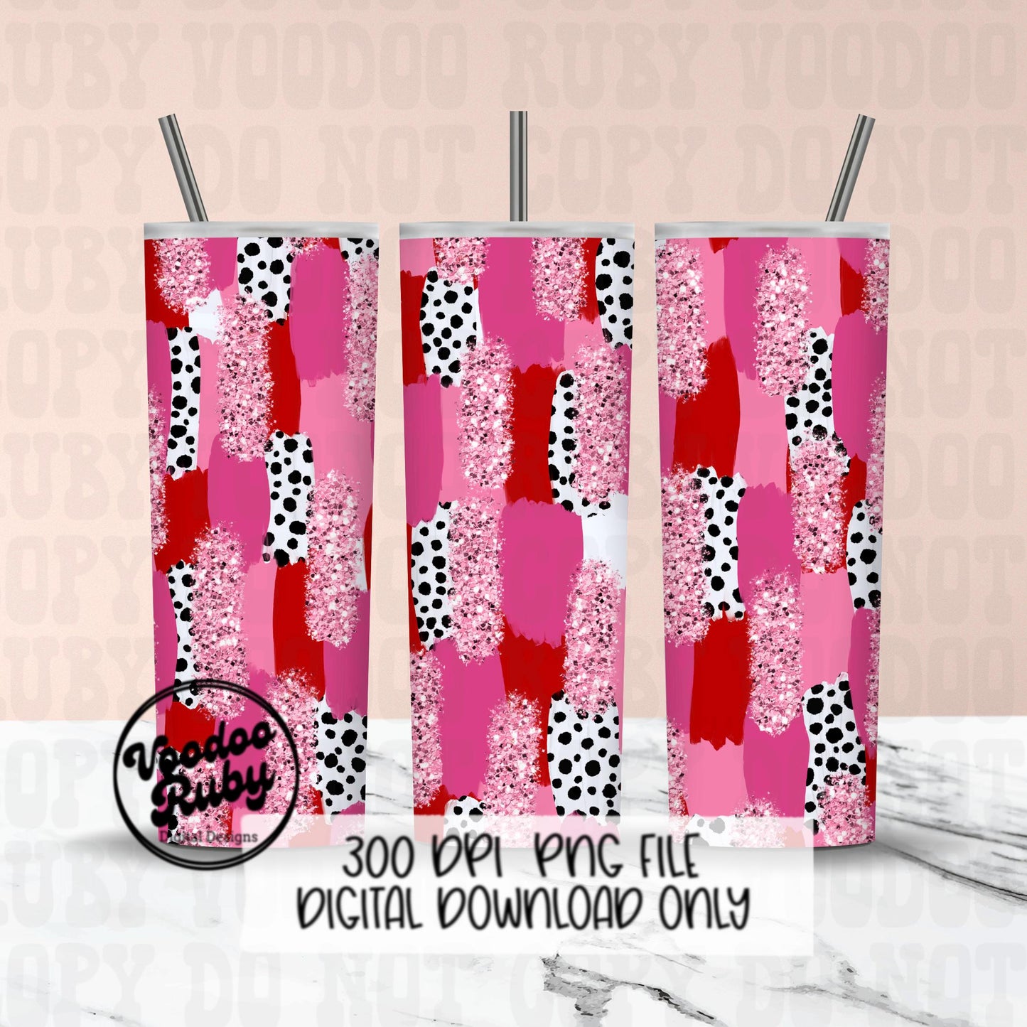 Valentine’s Day Brushstroke Background PNG Sublimation Digital Paper Hand Drawn Digital Download Glitter Red Pink Brush Strokes Messy Paint