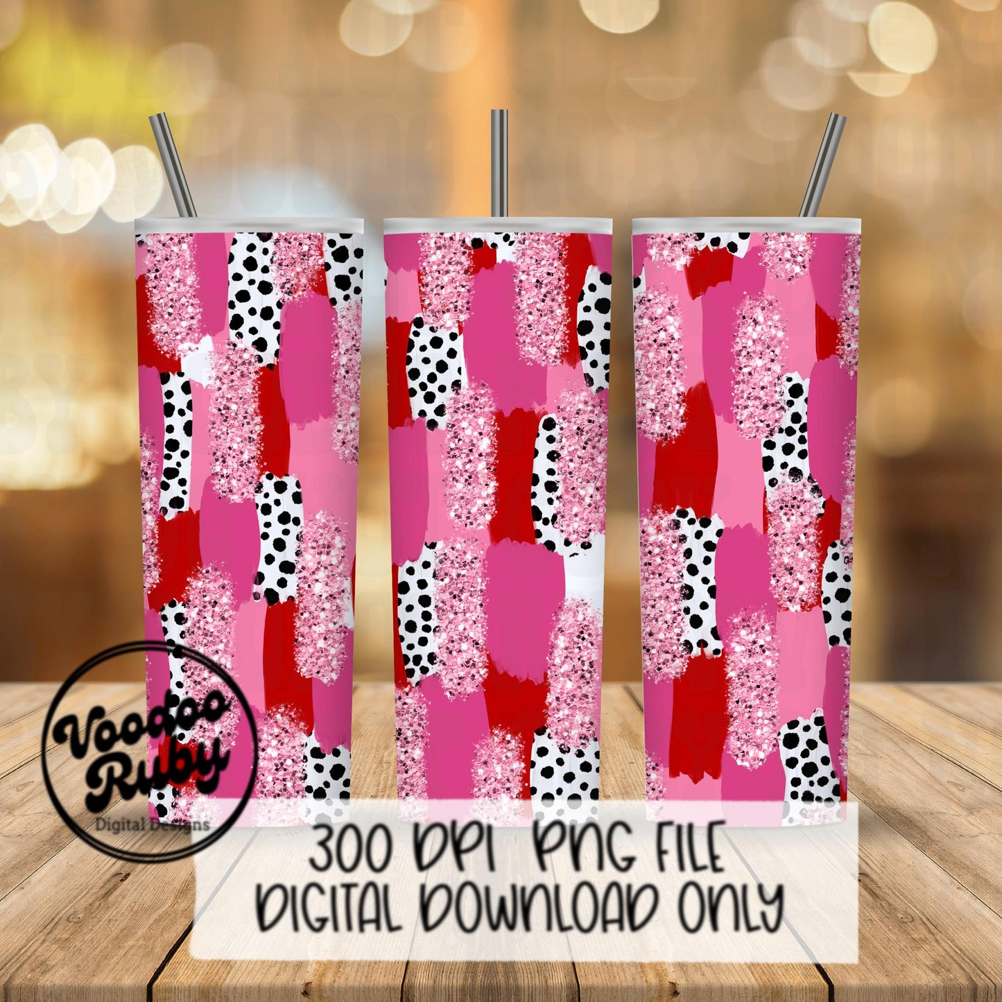 Valentine’s Day Brushstroke Background PNG Sublimation Digital Paper Hand Drawn Digital Download Glitter Red Pink Brush Strokes Messy Paint