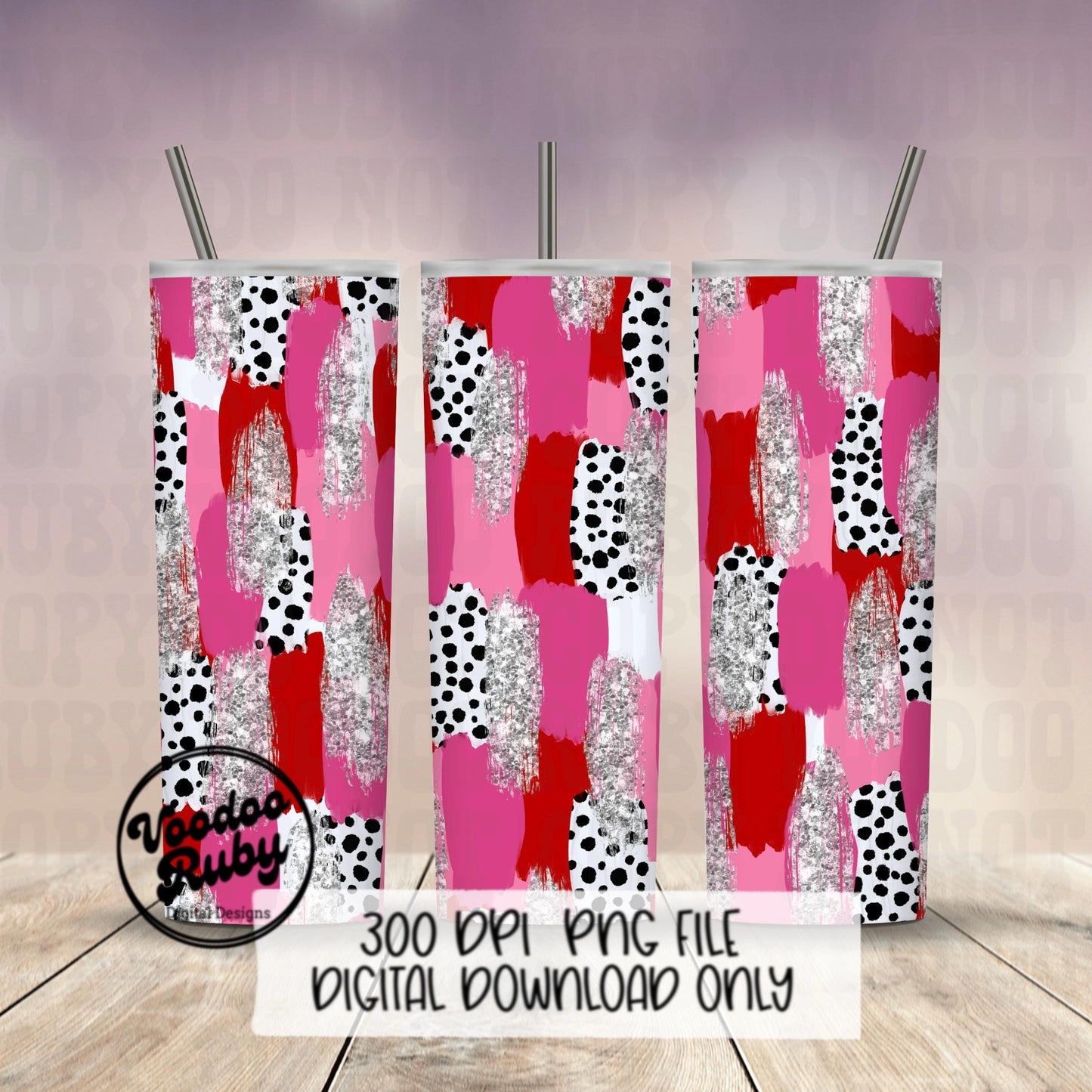 Valentine’s Day Brushstroke Background PNG Sublimation Digital Paper Hand Drawn Digital Download Glitter Red Pink Brush Strokes Messy Paint