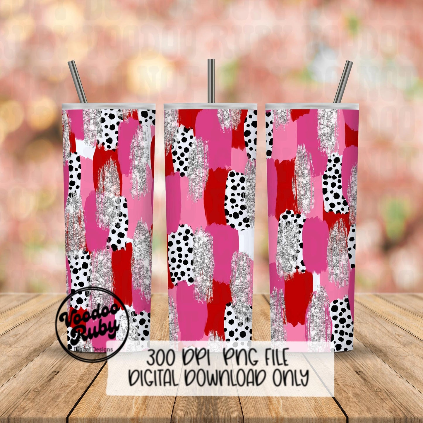 Valentine’s Day Brushstroke Background PNG Sublimation Digital Paper Hand Drawn Digital Download Glitter Red Pink Brush Strokes Messy Paint