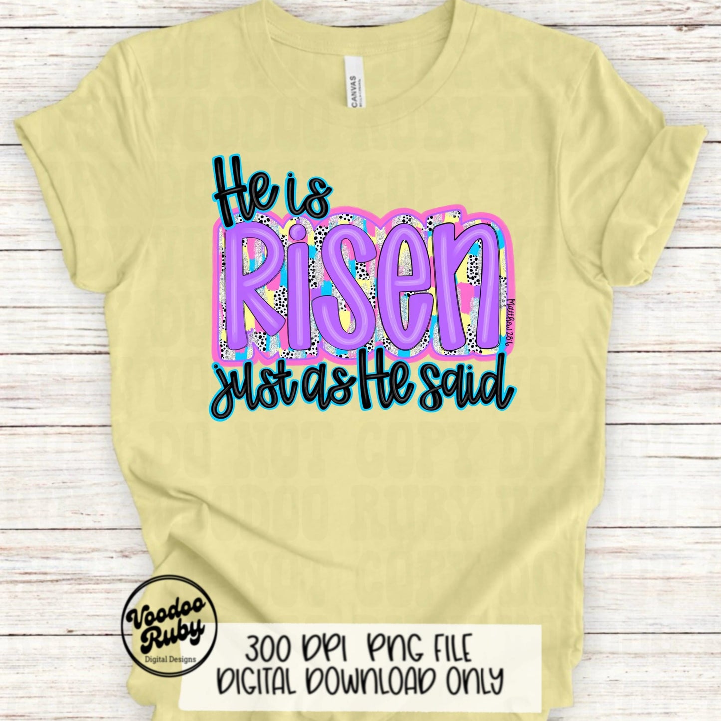 He Is Risen Easter PNG Design, Christian Hand Drawn Digital Download, Pink Bible Verse Jesus Sublimation Design, Brushstroke DTF Printable