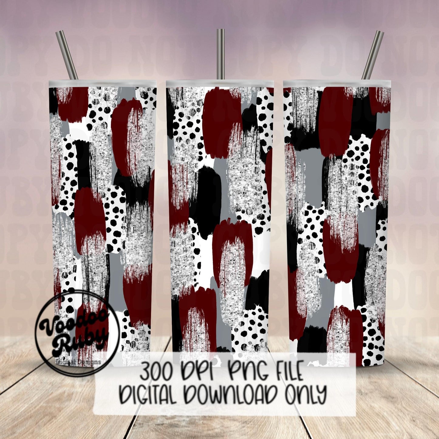 Maroon Gray Brushstroke Background PNG Sublimation Digital Paper Hand Drawn Digital Download Football Brush Strokes Messy Paint Mascots