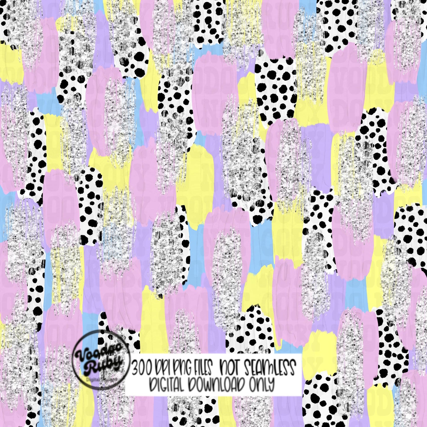 Easter Glitter Brushstroke PNG Background, Sublimation Hand Drawn Digital Download, Spring Pastel Brush Strokes Messy Paint Digital Paper