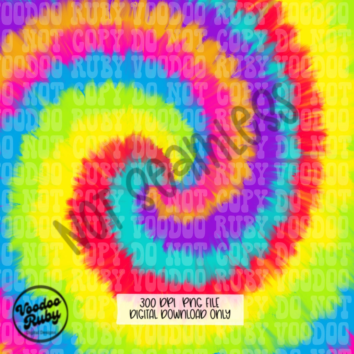 Tie Dye PNG Bundle: Hand Drawn Sublimation Designs (Digital Download)