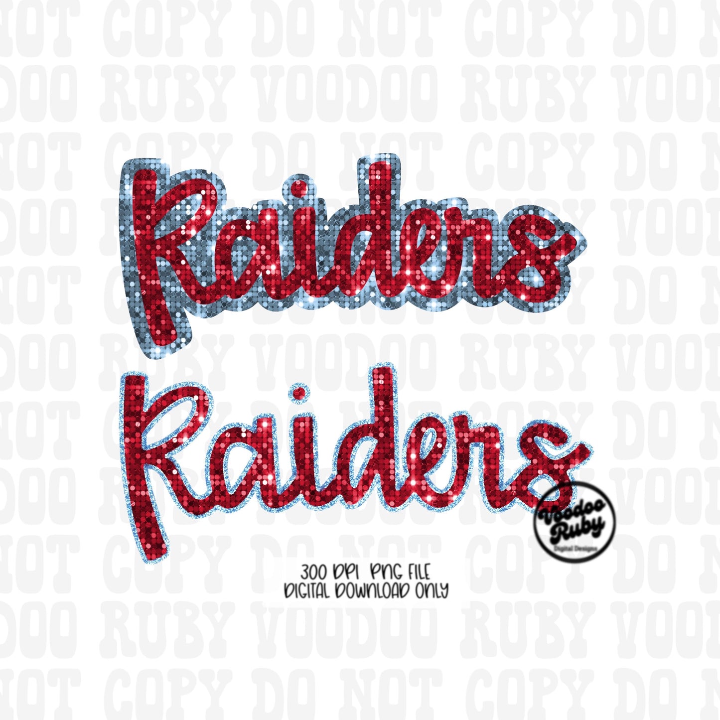 Raiders PNG Design Sequins Glitter Hand Drawn Digital Download Faux Sequins Patch PNG Printable Clip Art Faux Appliqué Raiders Football DTF