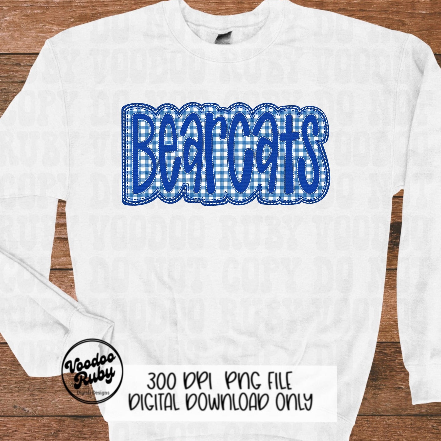 Bearcats PNG Sublimation Design Embroidery Faux Applique Hand Drawn Digital Download Sublimation Bearcats PNG Football png Bearcats DTF Printable