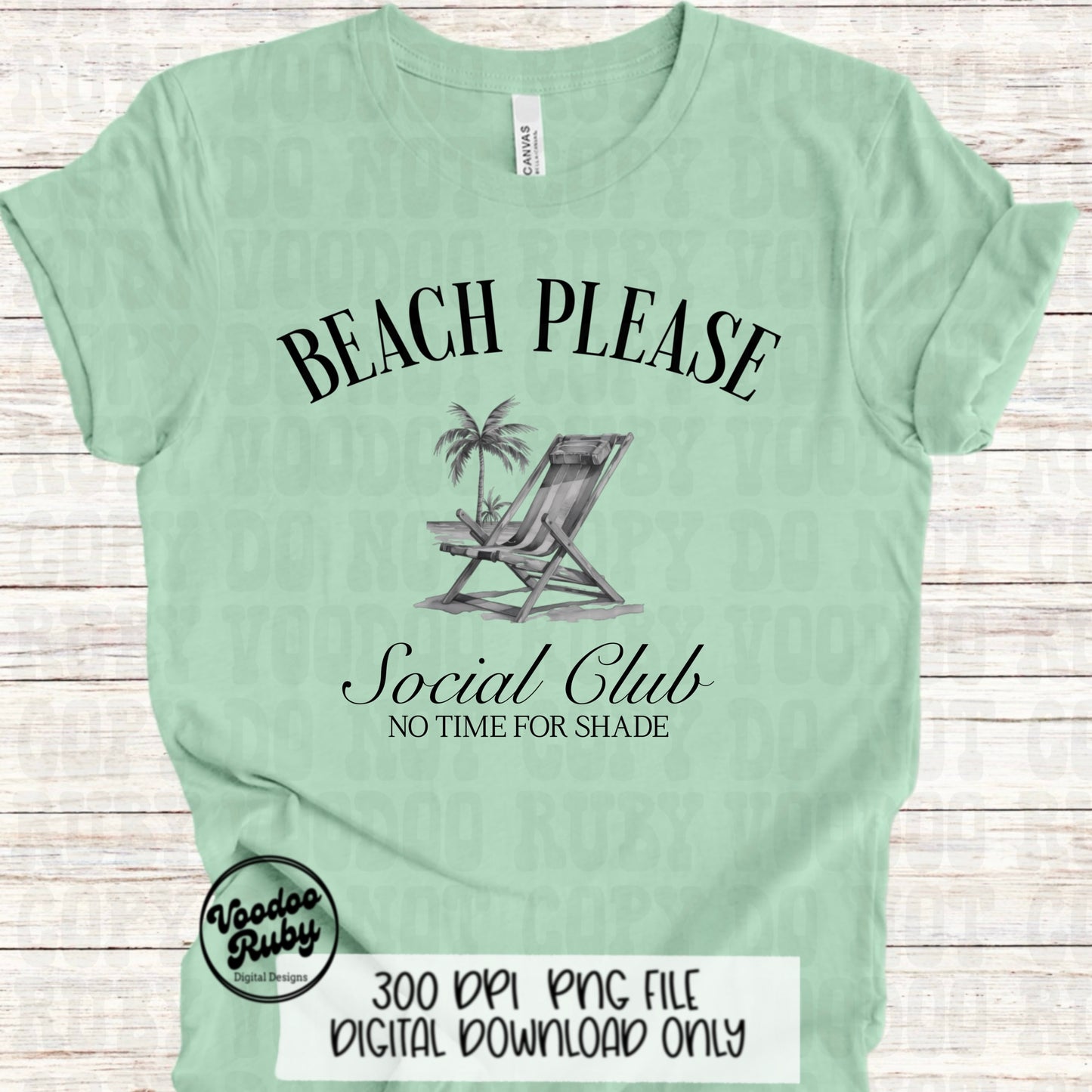 Beach Please PNG Design Social Club Summer PNG No Shade Sublimation Design Digital Download Beach Please DTF Printable