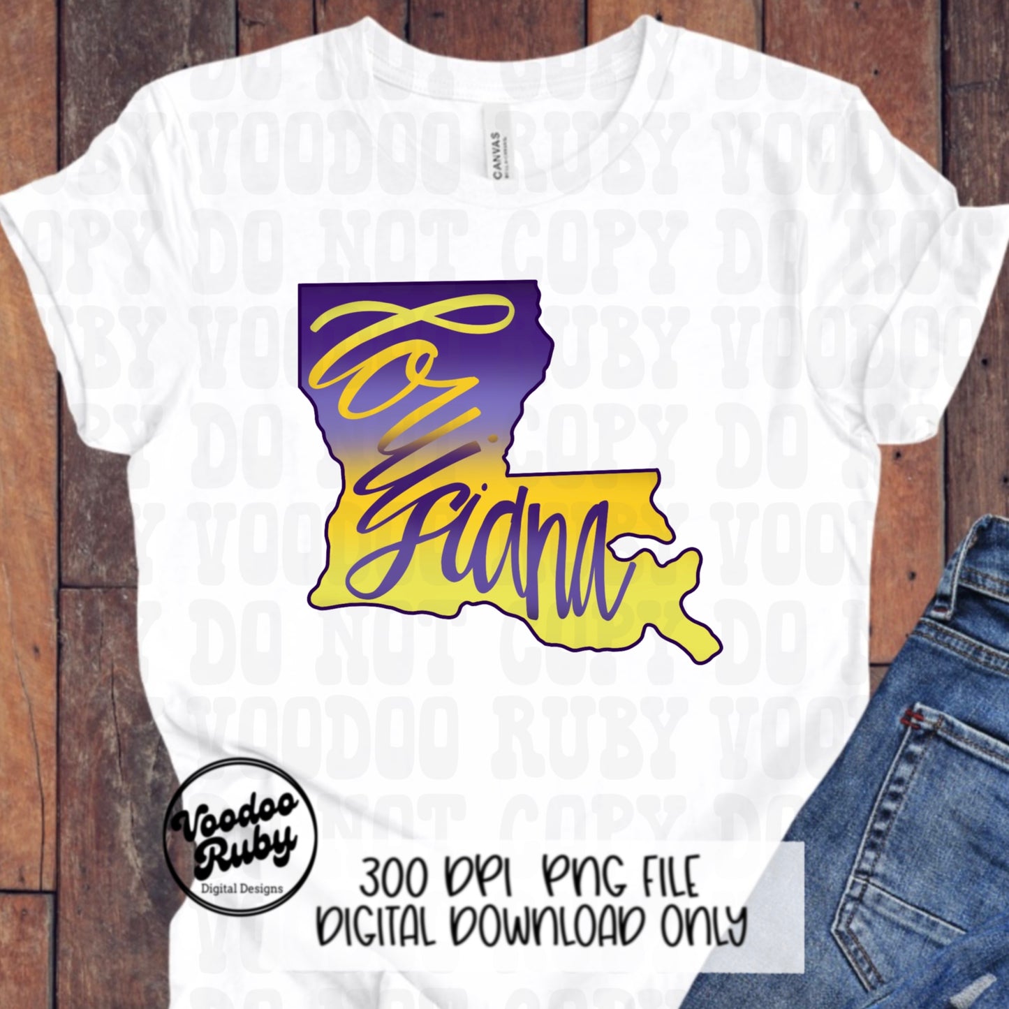 Louisiana PNG Design Hand Drawn Digital Download Sublimation Cajun png Louisiana DTF Printable Clip Art