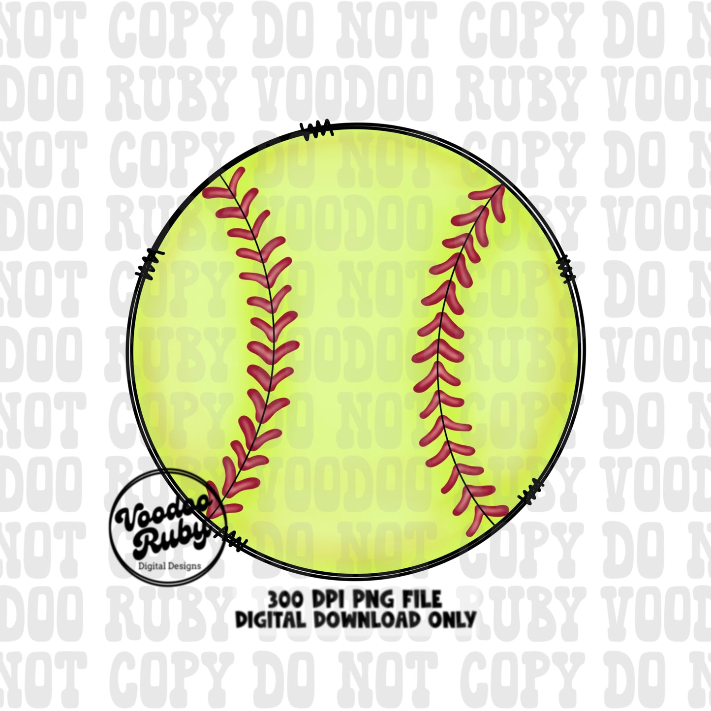 Softball PNG Design Hand Drawn Digital Download Softball Sublimation Softball DTF Printable Softball Doodle Design png Clip Art