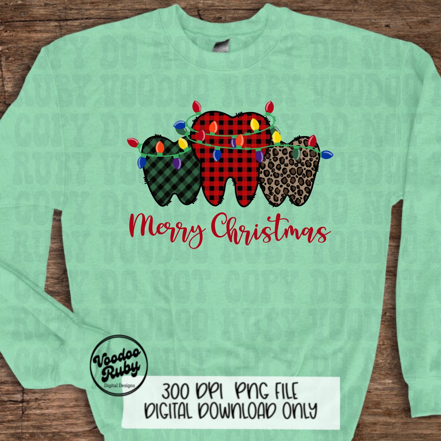 Merry Christmas Teeth PNG Design Sublimation Hand Drawn Digital Download Dental Buffalo Plaid Leopard Png Christmas dtf printable Dentist