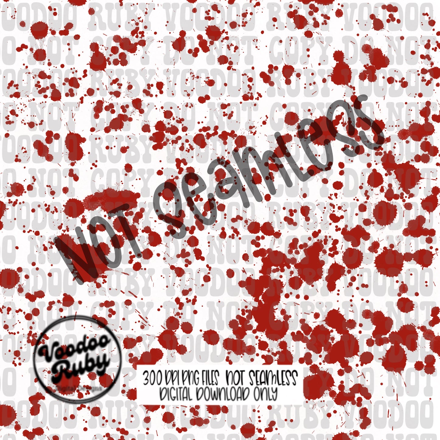 Blood Splatter Paint Digital Paper PNG Bundle Sublimation Hand Drawn Digital Download Crime Show PNG Printable Clip Art