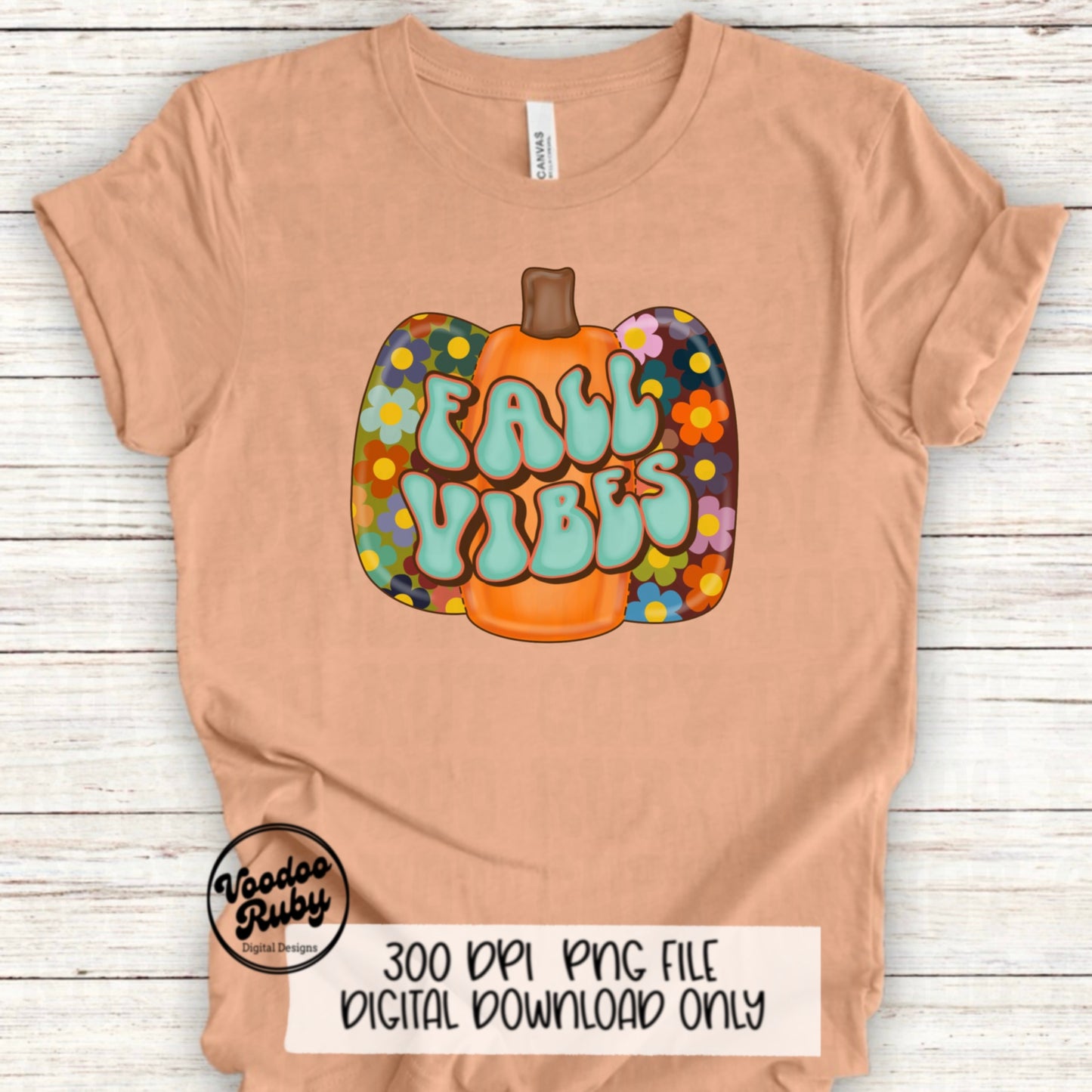 Fall Vibes PNG Design Sublimation Hand Drawn Digital Download Sublimation Retro Pumpkin PNG Retro Thanksgiving PNG Pumpkin dtf printable