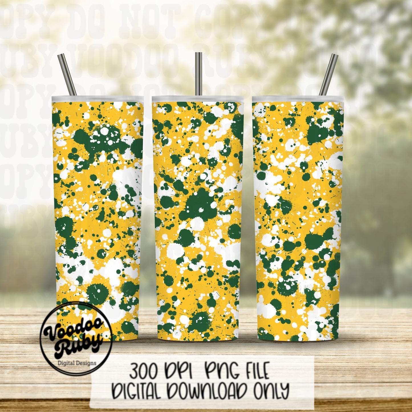 Green and Yellow Gold Splatter Paint Sublimation PNG Design Bundle Tumbler PNG Hand Drawn Digital Design Download Green Gold Splatter PNG