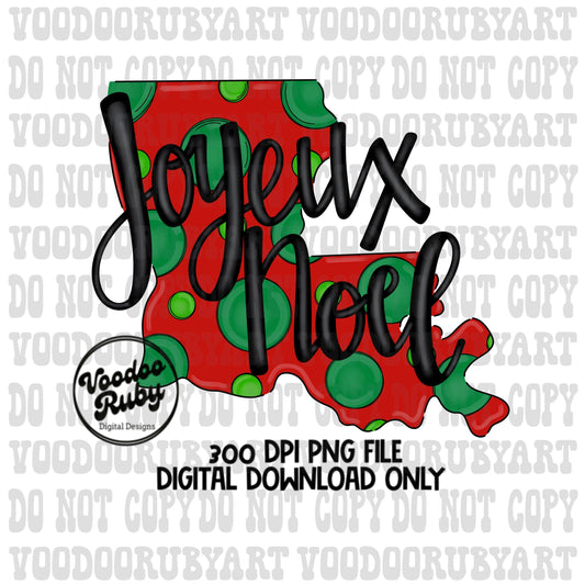 Joyeux Noel PNG Sublimation Louisiana Christmas Hand Drawn Digital Design Download Cajun Christmas Clip Art Merry Christmas PNG