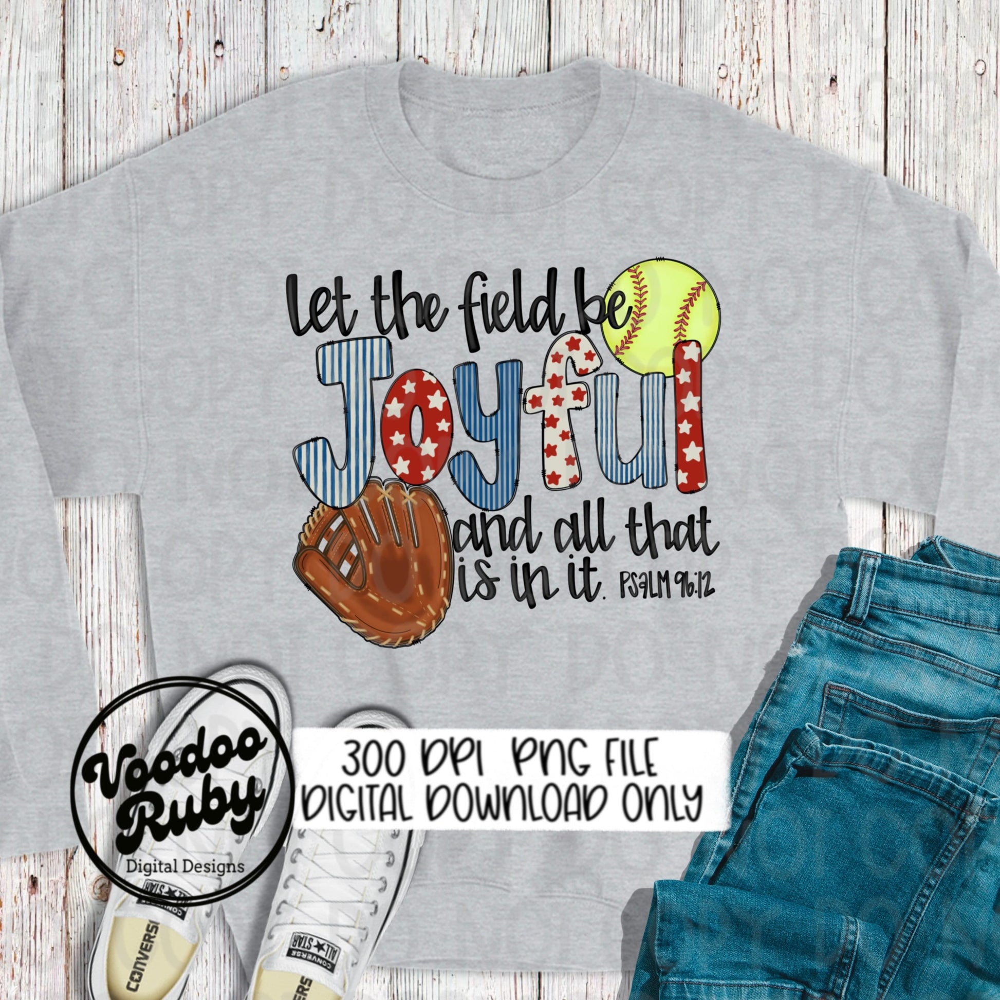 Softball PNG Design: Hand-Drawn Doodle Letters (Digital Download