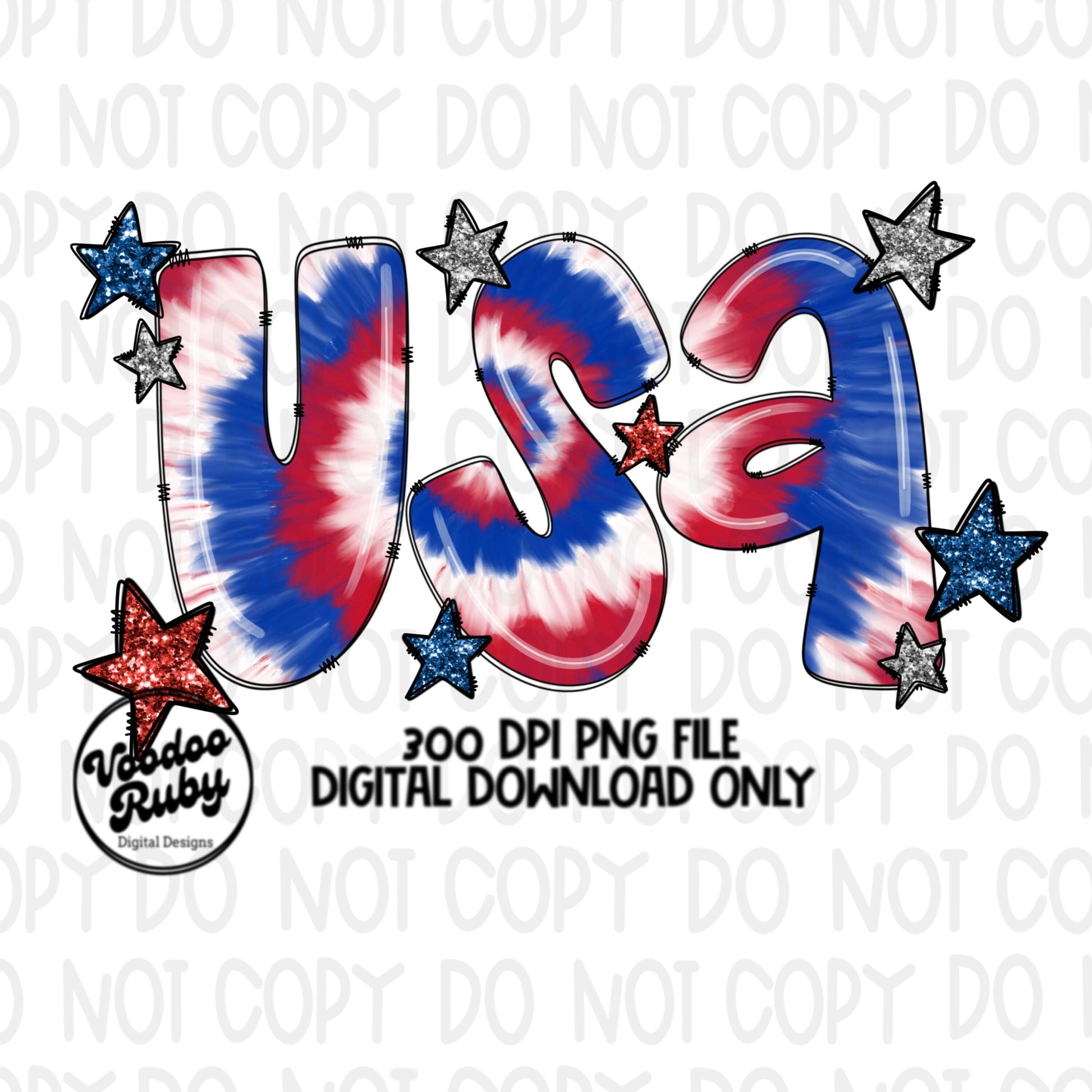 4th of July PNG Digital Download Tie Dye America Sublimation Patriotic Doodle Letters png July 4th DTF Printable USA Clip Art