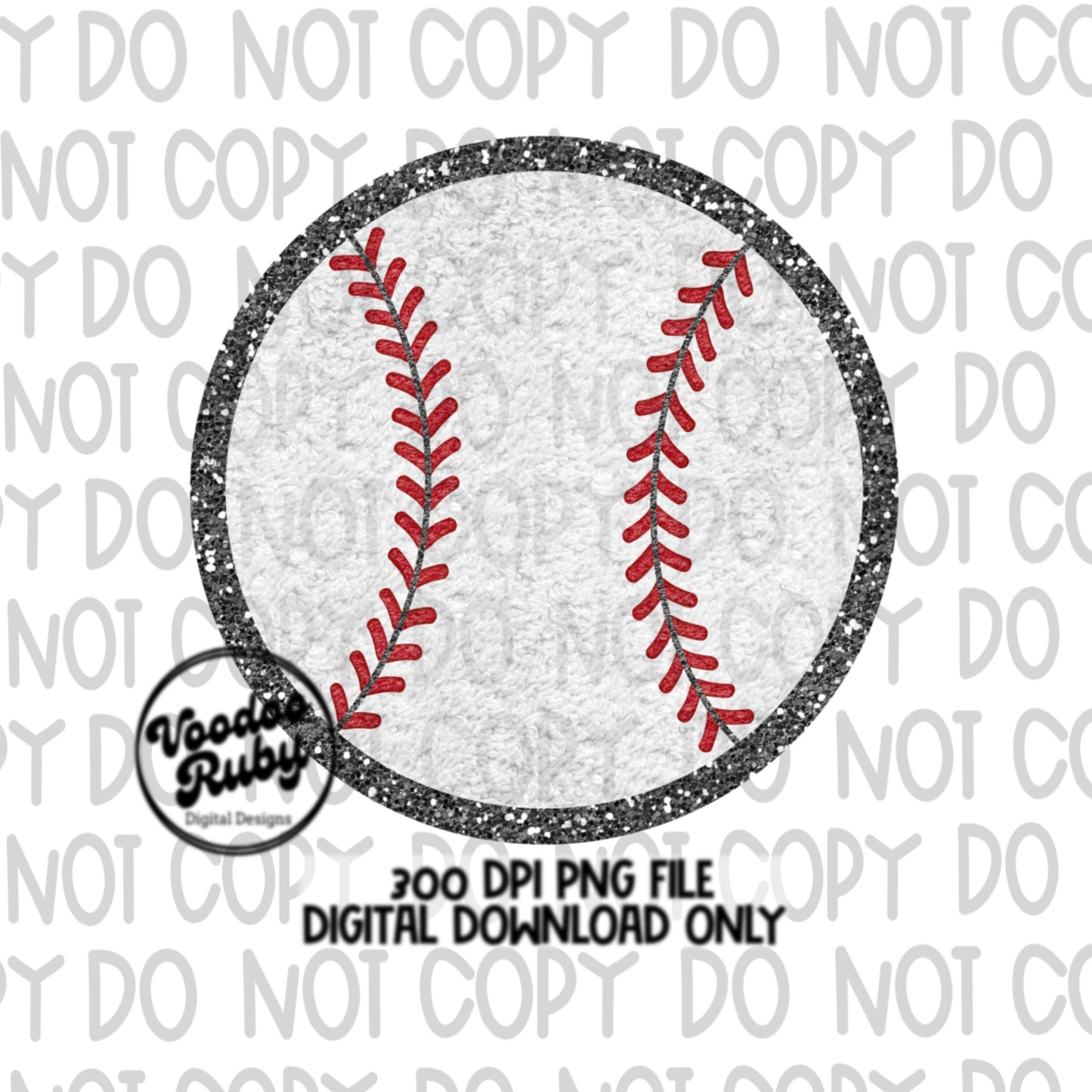 Faux Chenille Sports Balls Bundle PNG Design Hand Drawn Digital Download Baseball Basketball Soccer Volleyball Football Softball DTF PNG