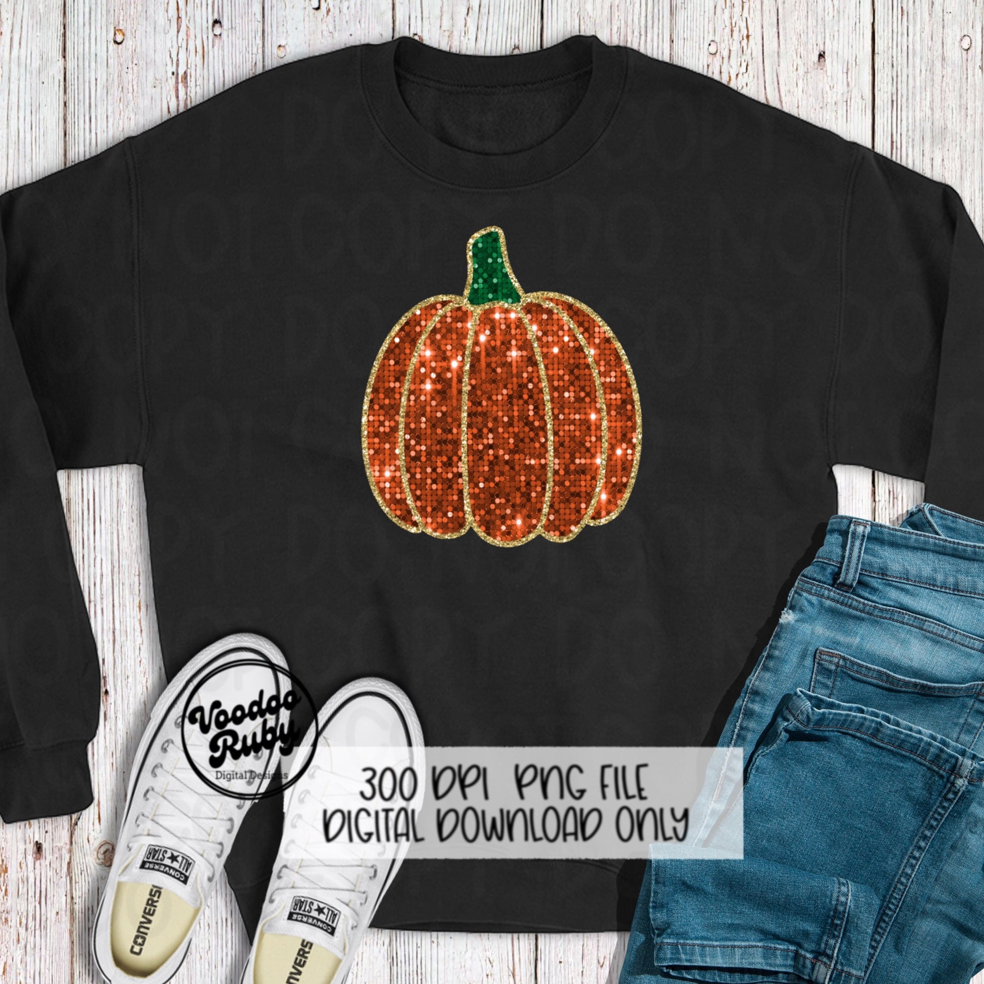 Faux sequin pumpkin png design great for dtf prints and sublimation.