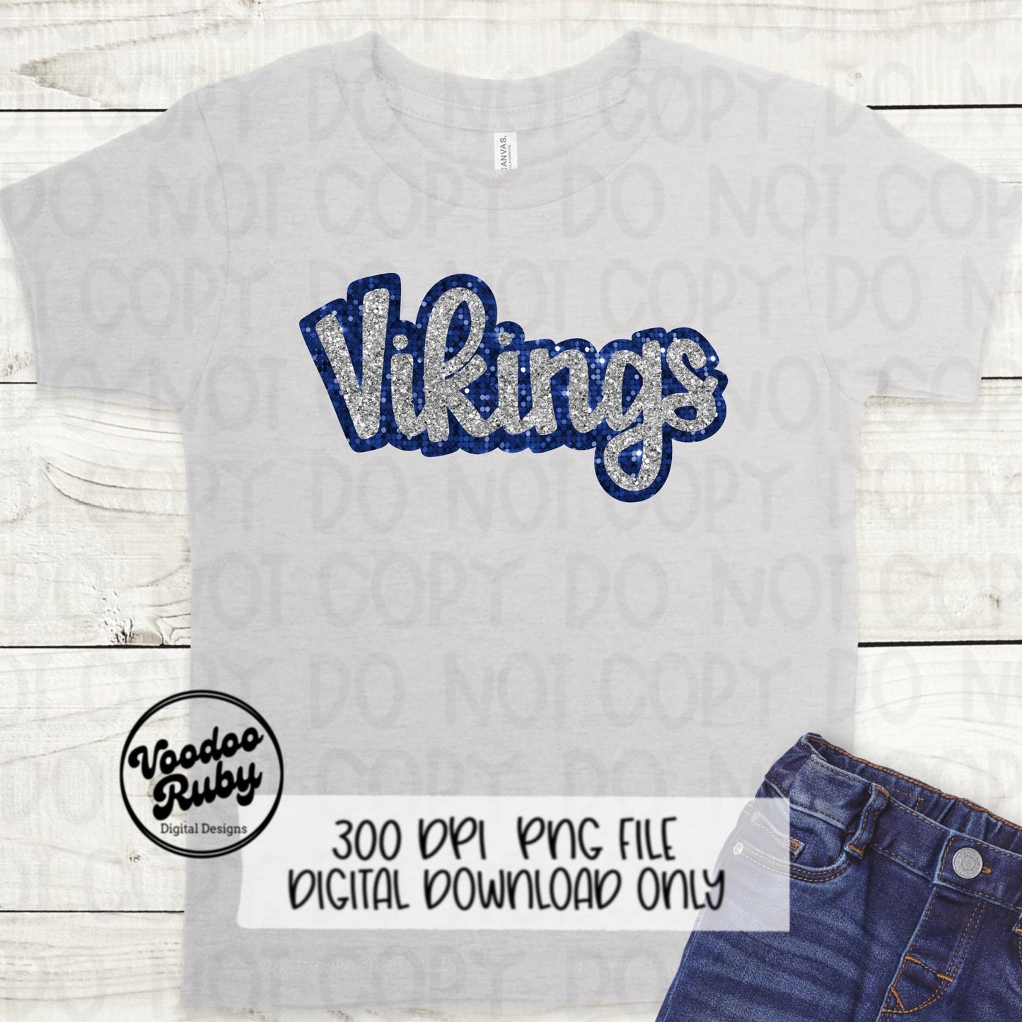 Vikings PNG Design Sequins Glitter Hand Drawn Digital Download Faux Sequins Patch PNG Printable Faux Appliqué Vikings Football DTF