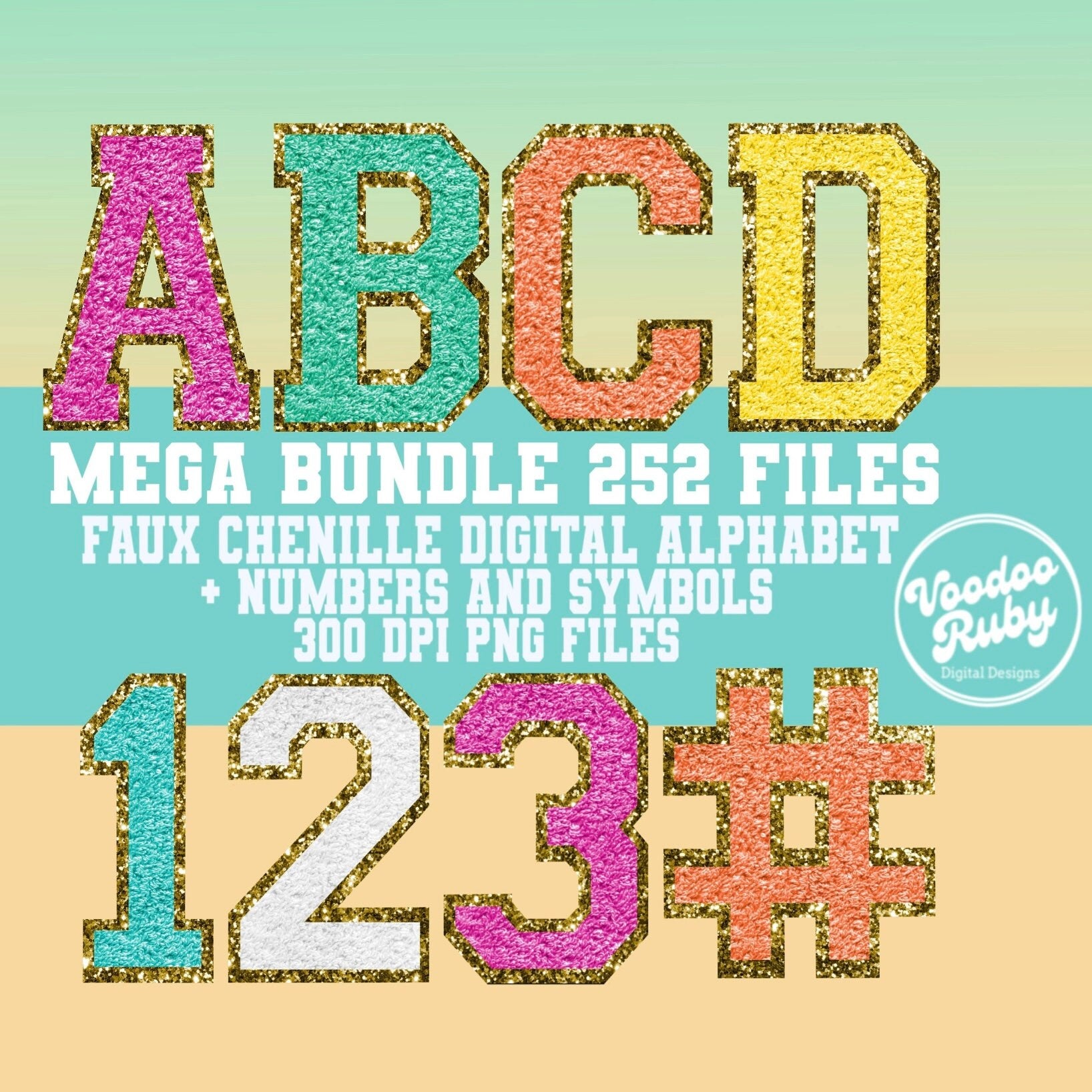 Chenille Alphabet PNG Bundle Faux Chenille Letter Patches Digital Download Sublimation Sports Letters PNG Alpha Pack DTF Printable Clip Art