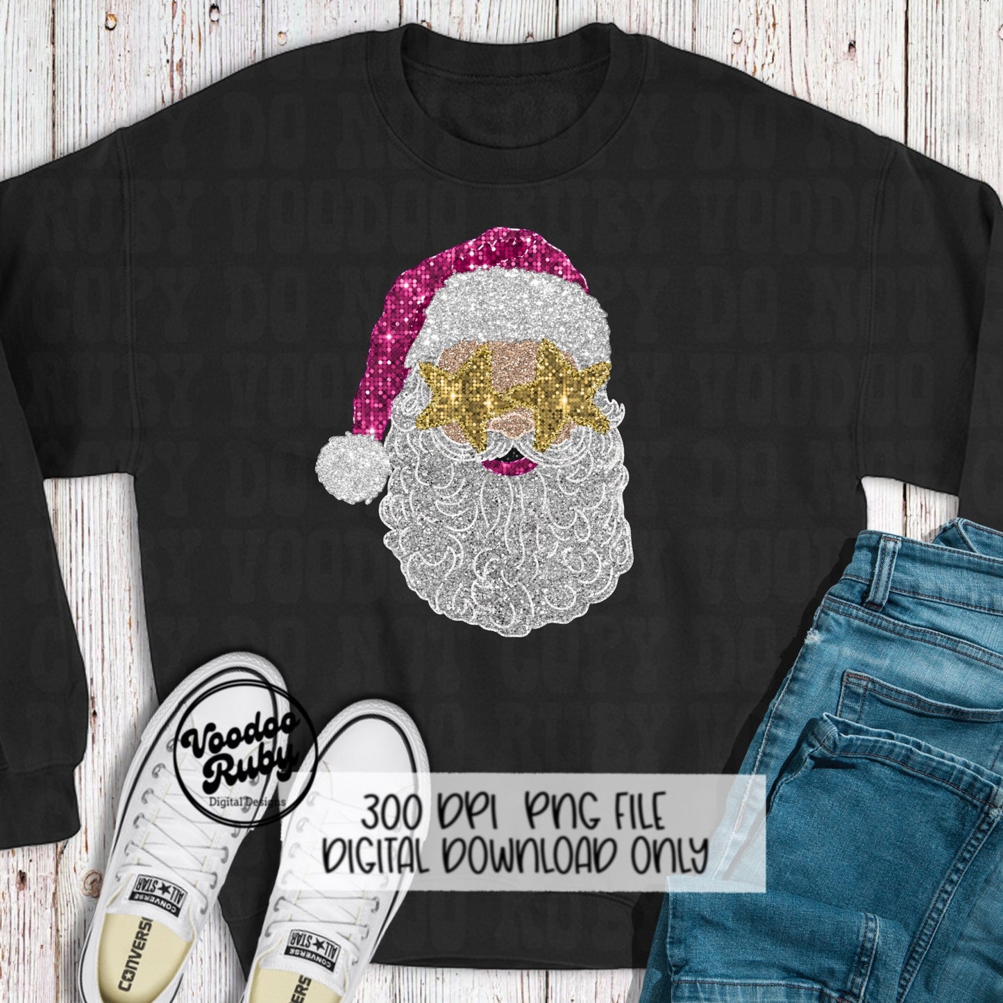 Sequin Pink Santa PNG Design Pink Christmas PNG Faux Sequins DTF Christmas Glitter Sublimation Digital Download Clip Art Sequin Santa dtf