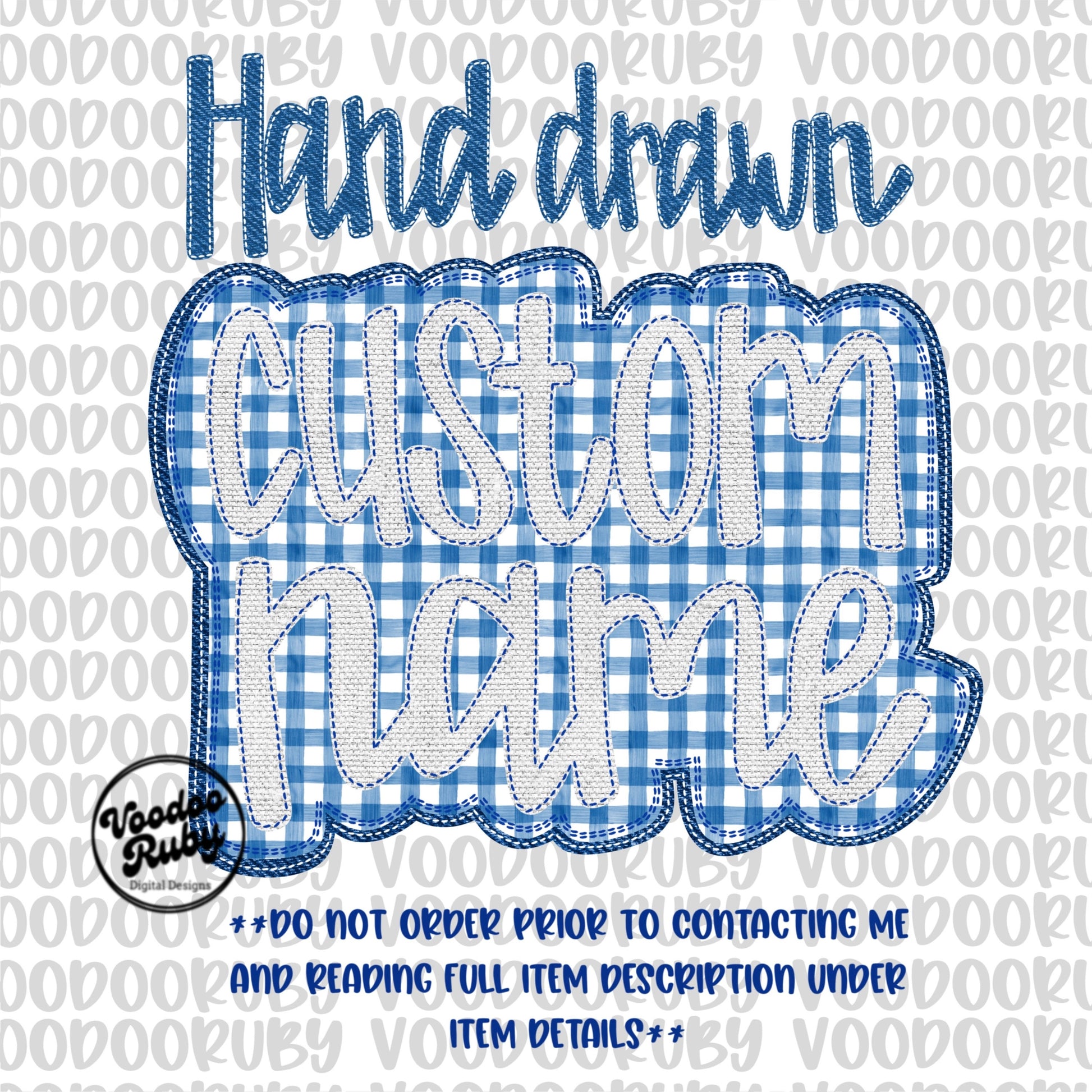 Custom Mascot Name PNG Design: Hand-Drawn Faux Glitter (Digital Download)