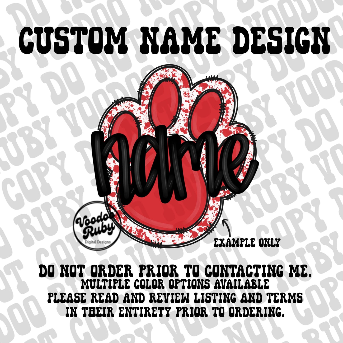 Custom Name Faux Sequin/Chenille PNG Design: Mascot Applique (Digital Download