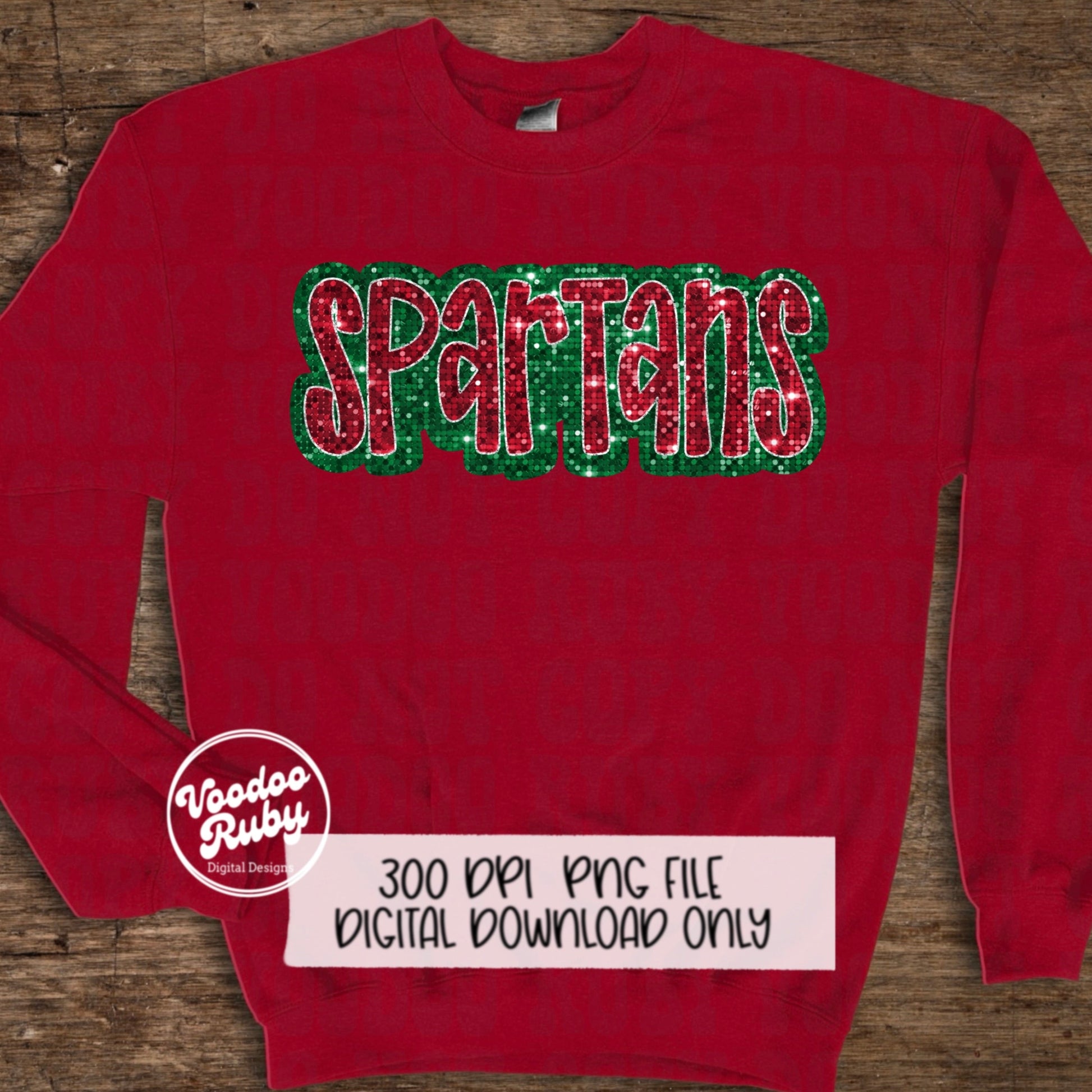 Spartans PNG Design Sublimation Sequins Hand Drawn Digital Download Glitter Christmas Spartans Mascot DTF Football Printable