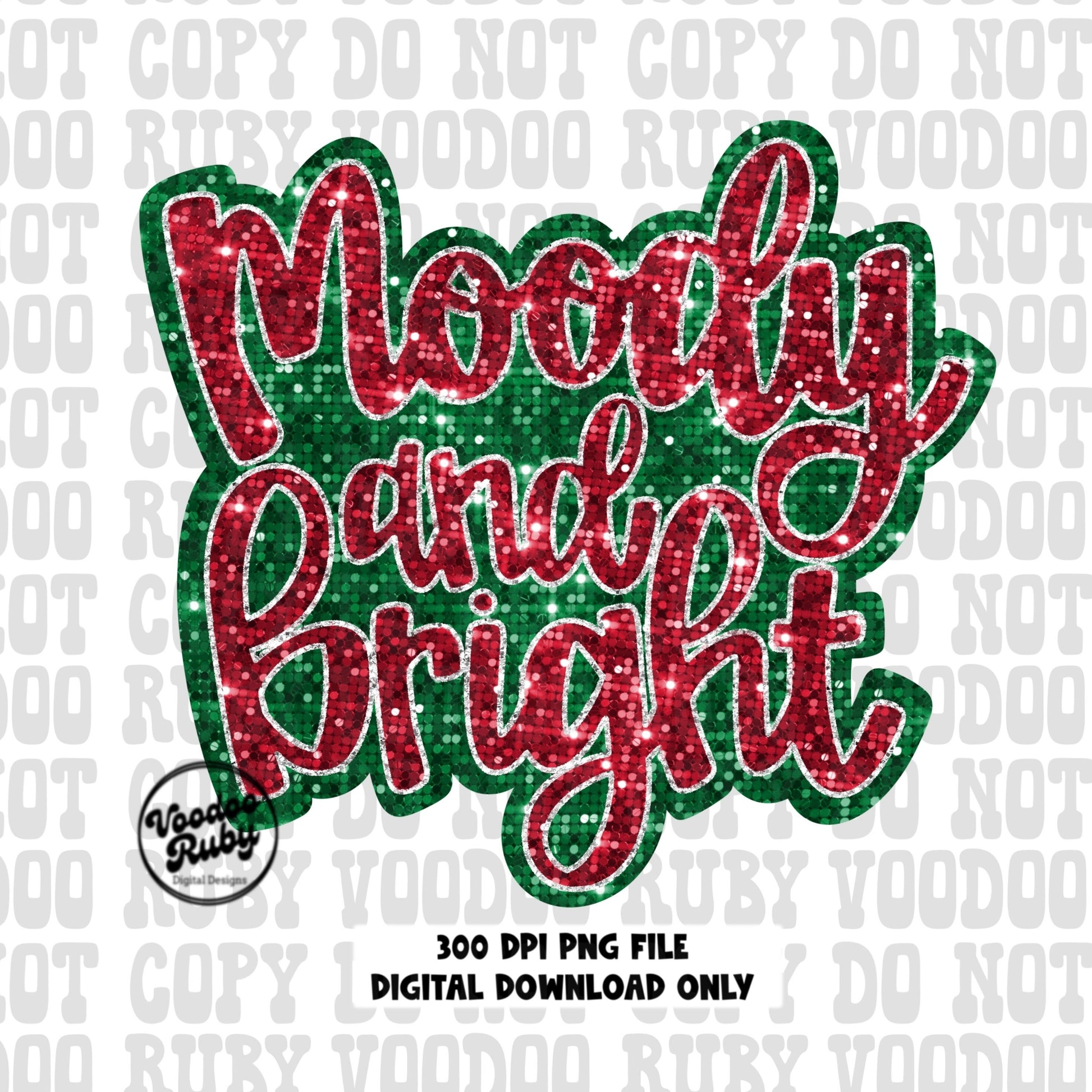 Sequin Christmas png red moody and bright funny Christmas png dtf printable 300 dpi high resolution image sublimation