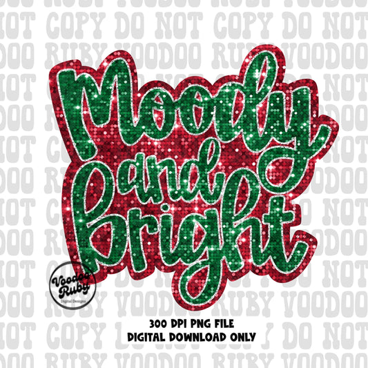 Red sequin Christmas png moody and bright png funny Christmas DTF printable 300 dpi high resolution sublimation with faux sequins