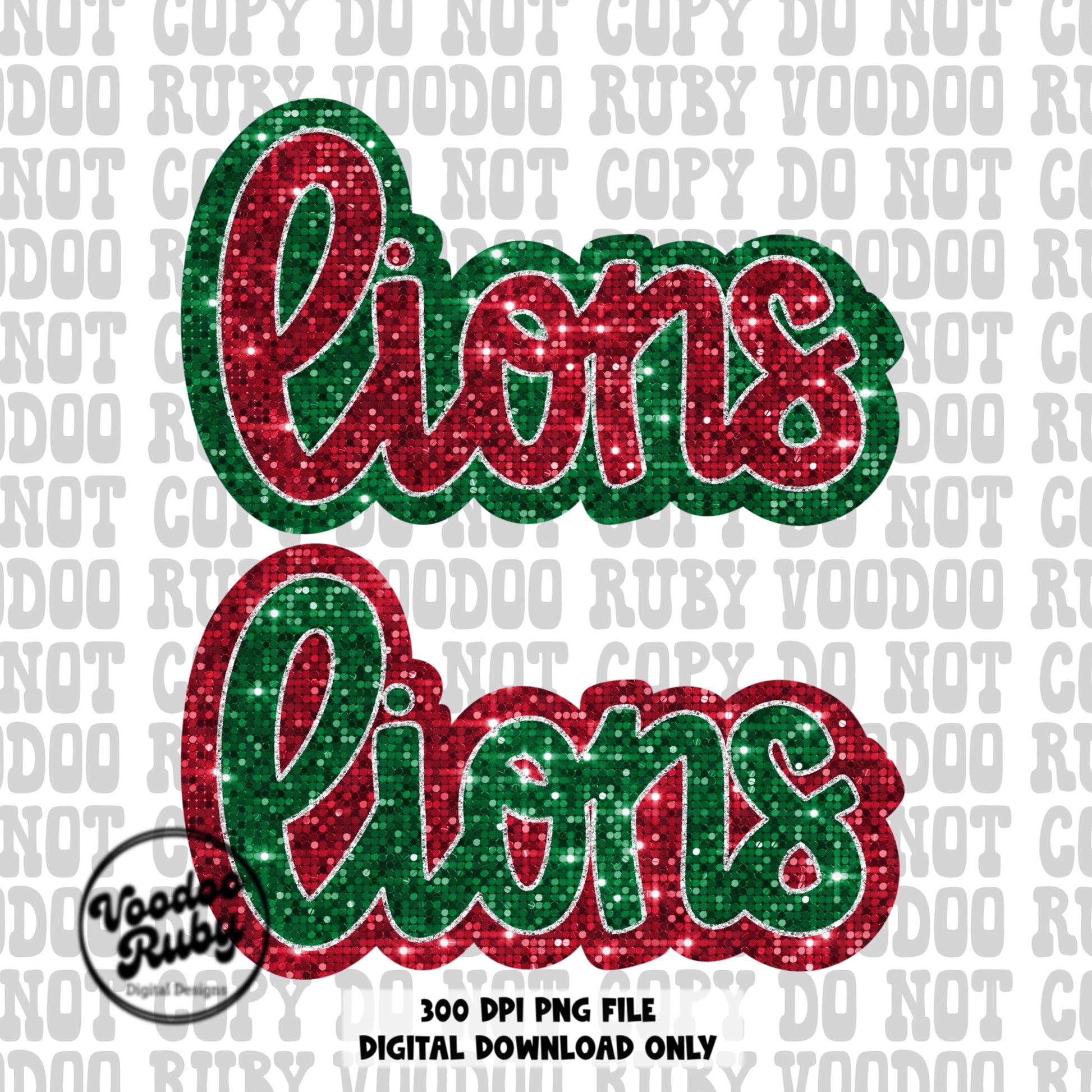Lions PNG Design Sequins Glitter Hand Drawn Digital Download Faux Sequins PNG Christmas Lions Mascot DTF Printable