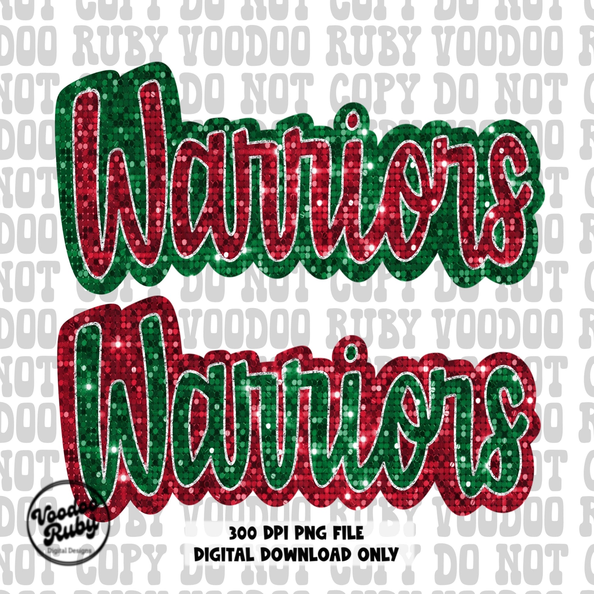 Warriors png design Christmas mascot png 300 dpi high resolution faux sequin warriors dtf printable warriors sublimation