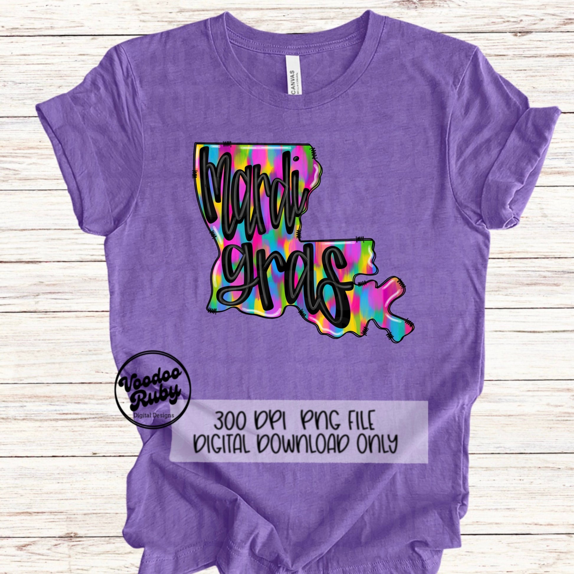 Mardi Gras Crawfish PNG: Louisiana Sublimation Design (Digital Download