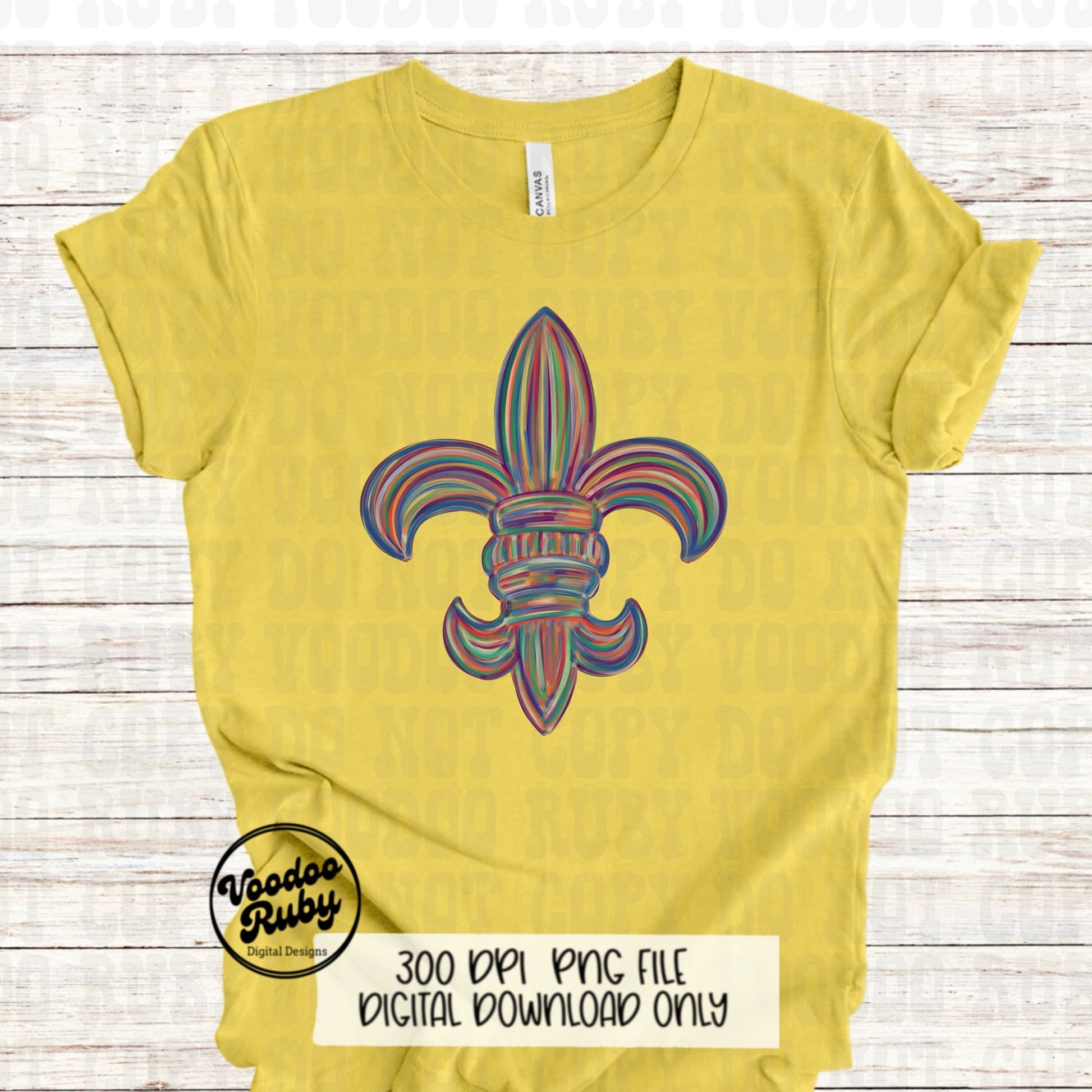 Louisiana Fleur de lis png design colorful cajun clip art
