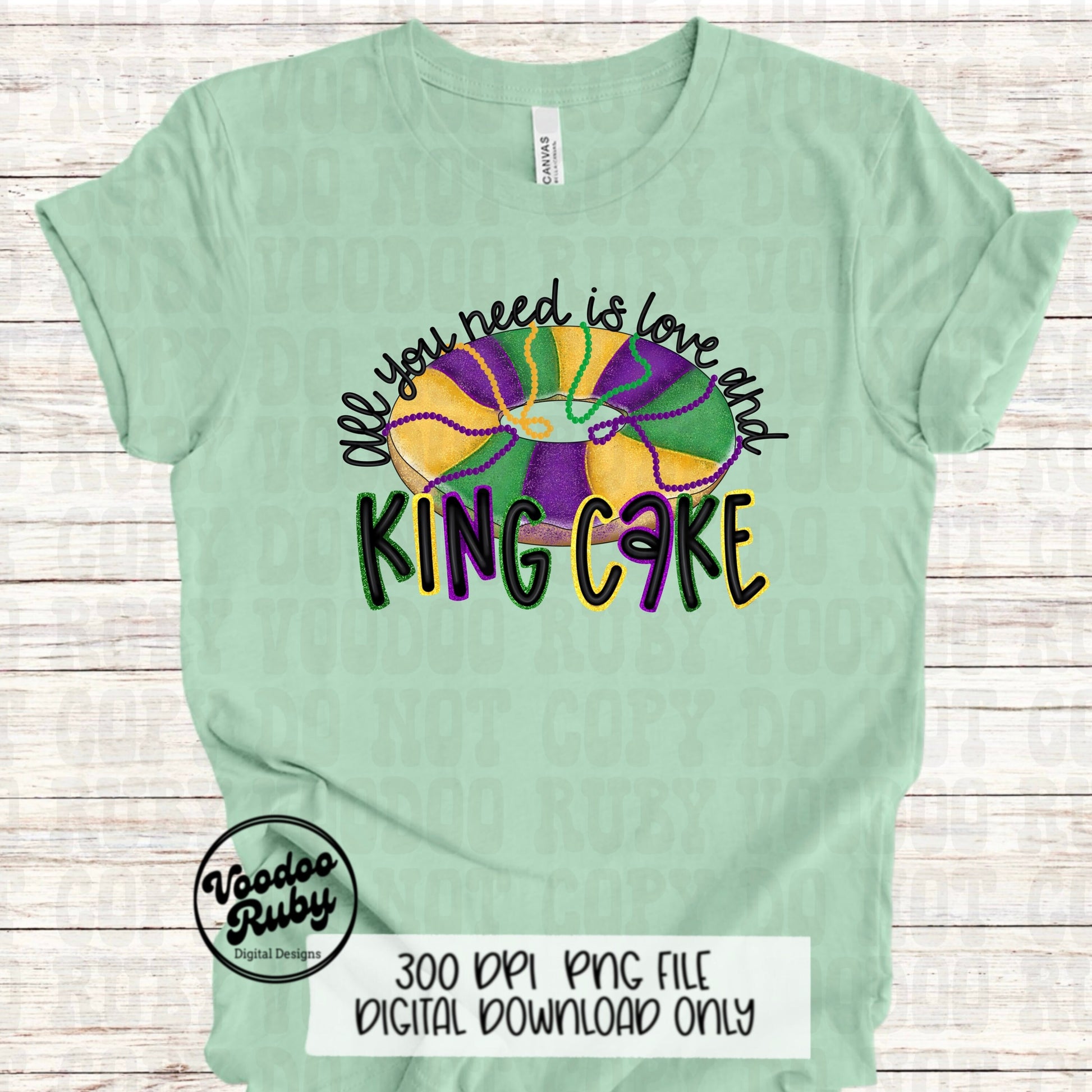 Glitter Mardi Gras PNG King Cake Sublimation Louisiana Hand Drawn Digital Download Mardi Gras Love PNG Cajun DTF Printable