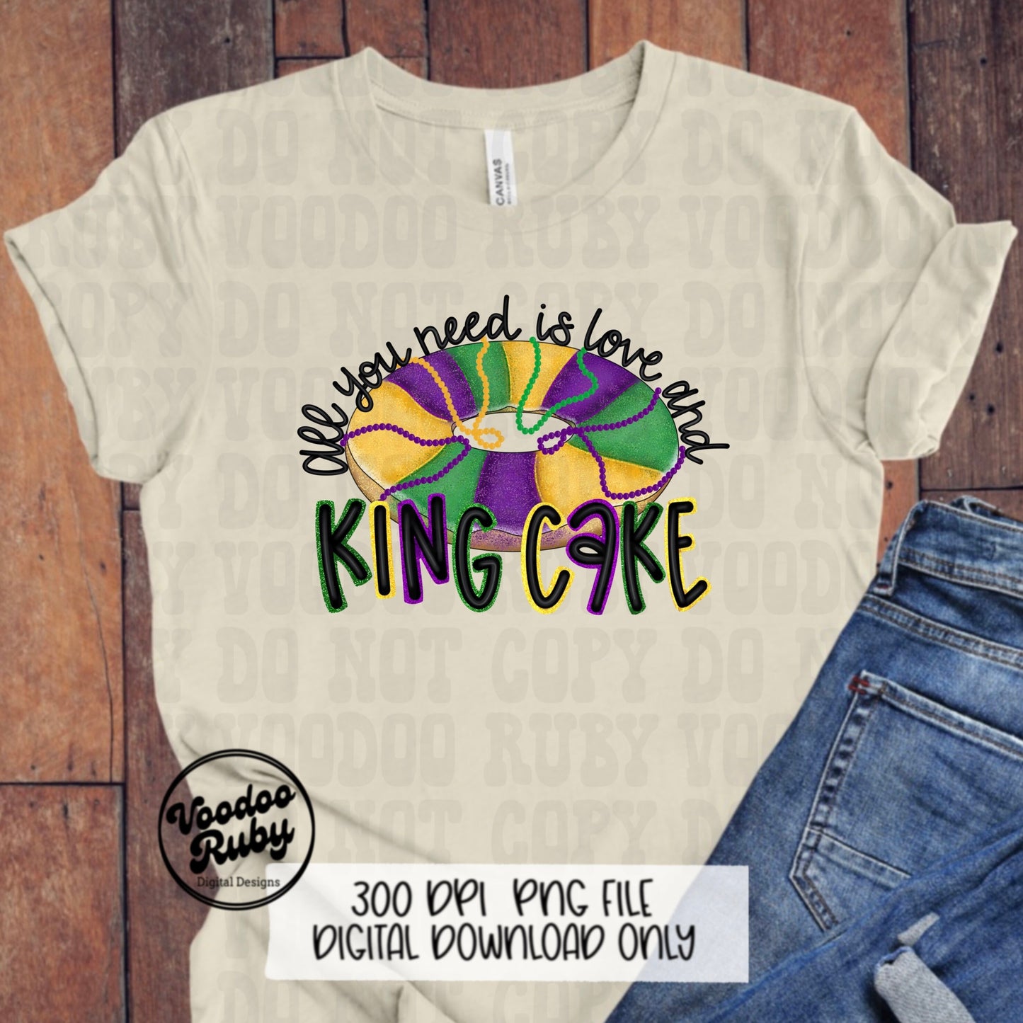 Glitter Mardi Gras PNG King Cake Sublimation Louisiana Hand Drawn Digital Download Mardi Gras Love PNG Cajun DTF Printable