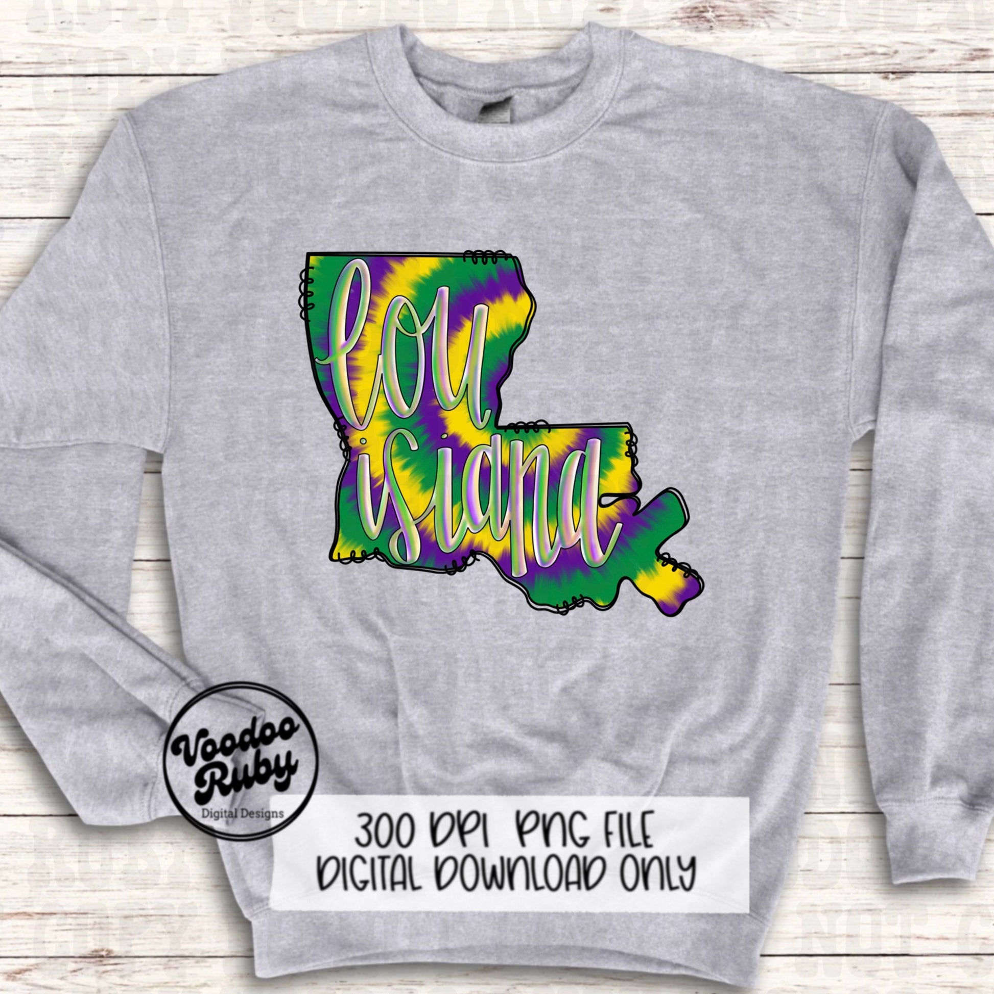 Louisiana Mardi Gras PNG Design Sublimation Mardi Gras Hand Drawn Digital Download Cajun Crawfish PNG Mardi Gras Louisiana DTF Printable