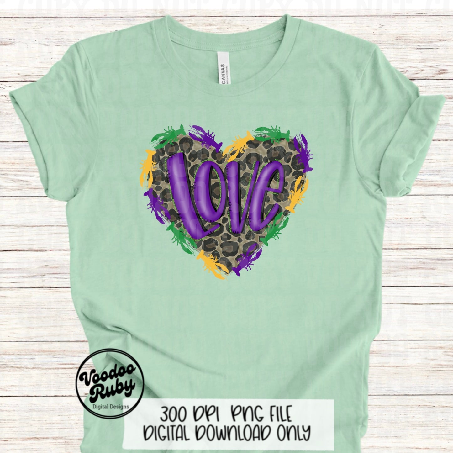 Leopard Crawfish PNG Louisiana Design Hand Drawn Digital Download Love Crawfish Sublimation PNG Crawfish Leopard Heart DTF Printable