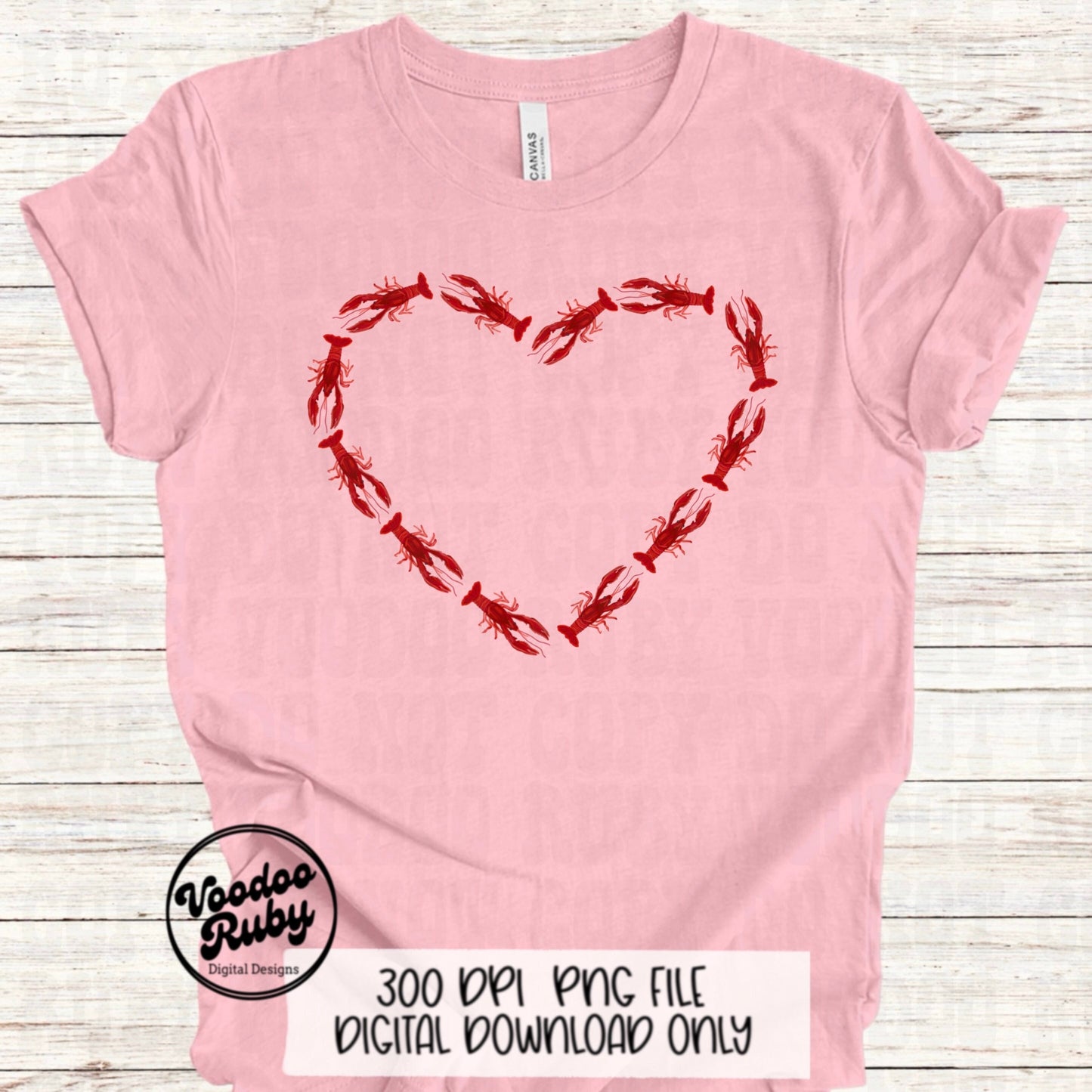 Crawfish heart png design