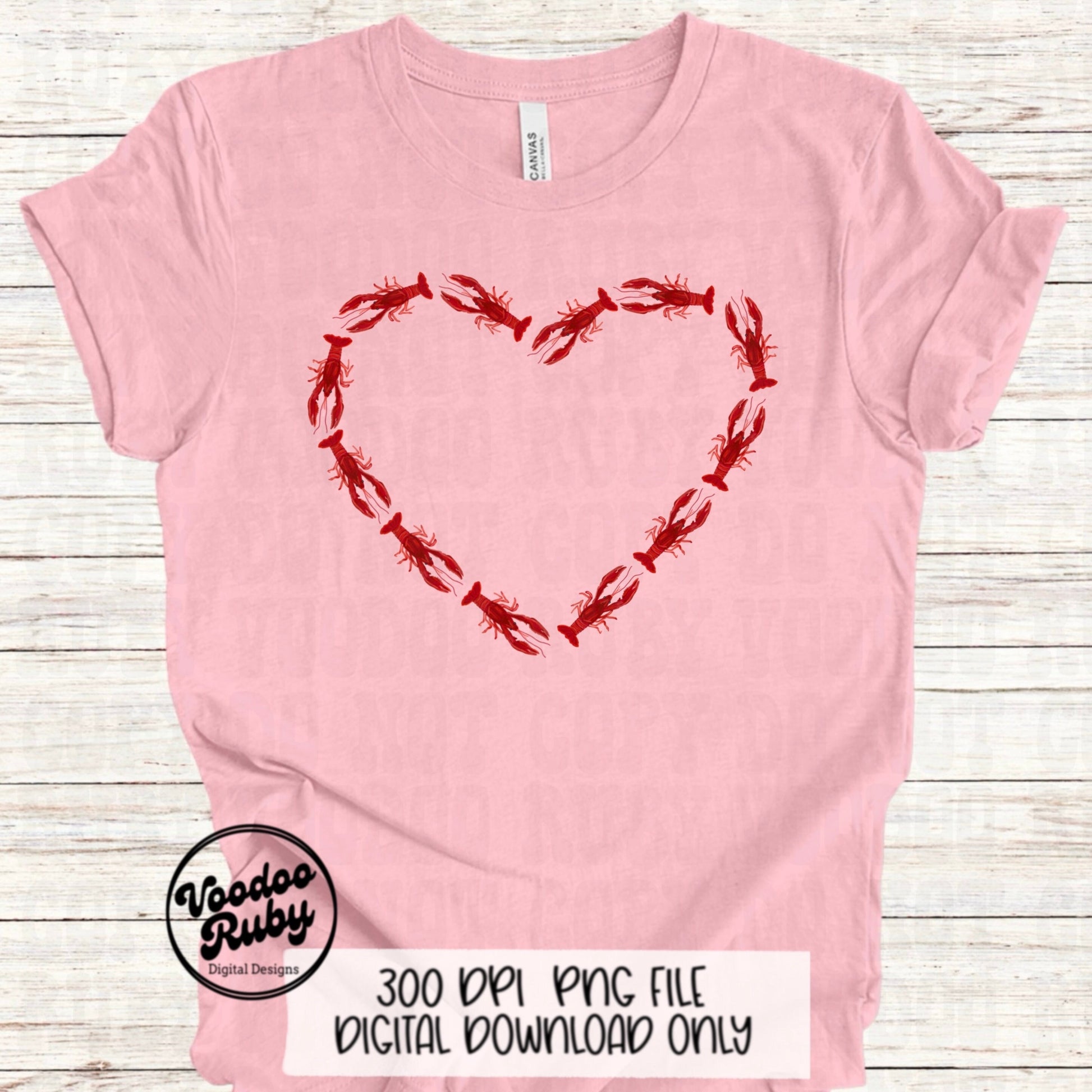 Crawfish heart png design