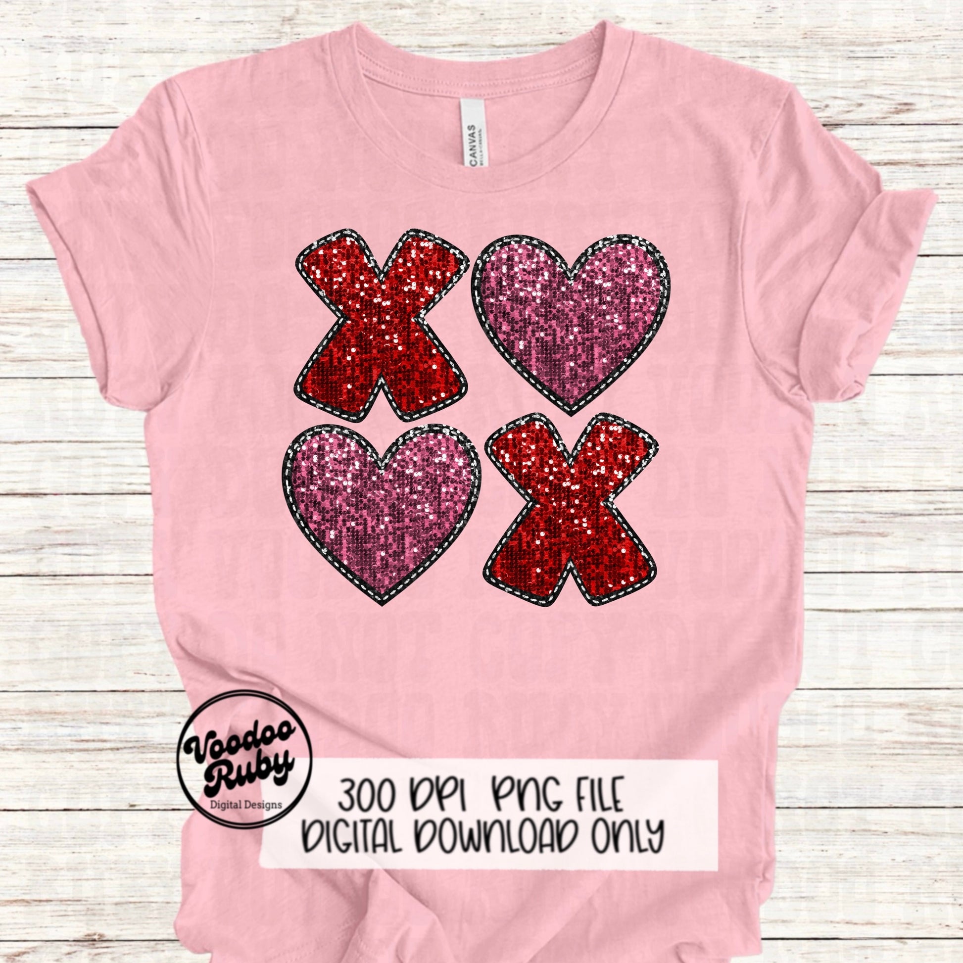 Sequin Love PNG Design Sublimation Digital Download Valentines Day PNG Faux Sequins Xoxo png Faux Embroidery Love DTF Printable