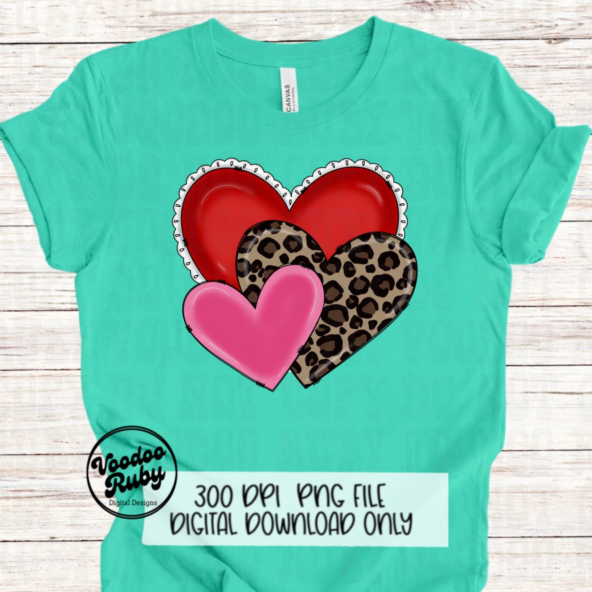 Love PNG Design Valentine’s Day Sublimation Digital Download Hearts Love DTF Valentines Love Clip Art Leopard Hearts png
