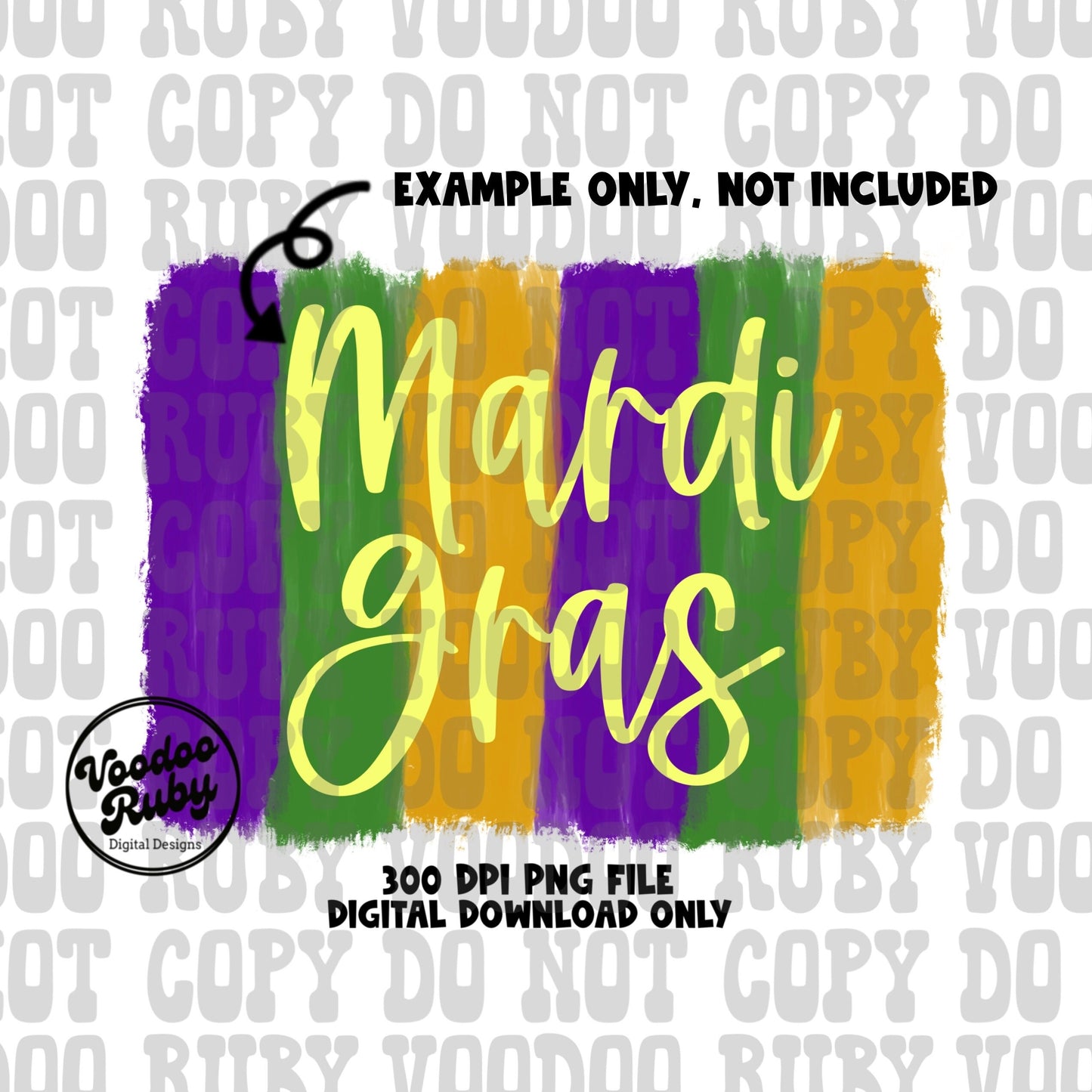 Mardi Gras Background PNG Design Hand Drawn Brush Strokes Mardi Gras Sublimation Digital Download Mardi Gras Custom DTF Louisiana Clip Art