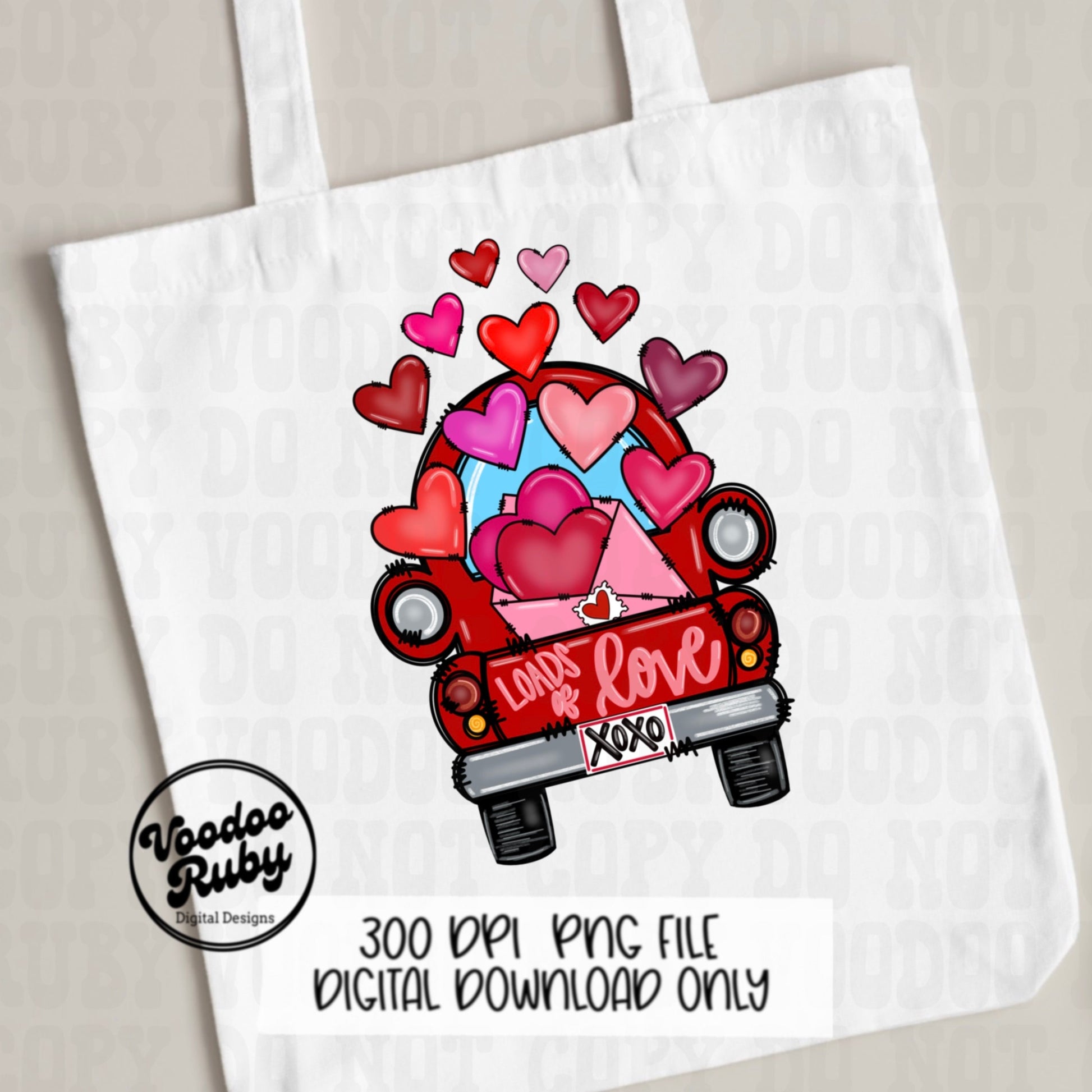 Valentine’s Day Truck PNG Design Hand Drawn Digital Download Printable Art Valentine's Day Sublimation Hearts PNG Western PNG Love dtf