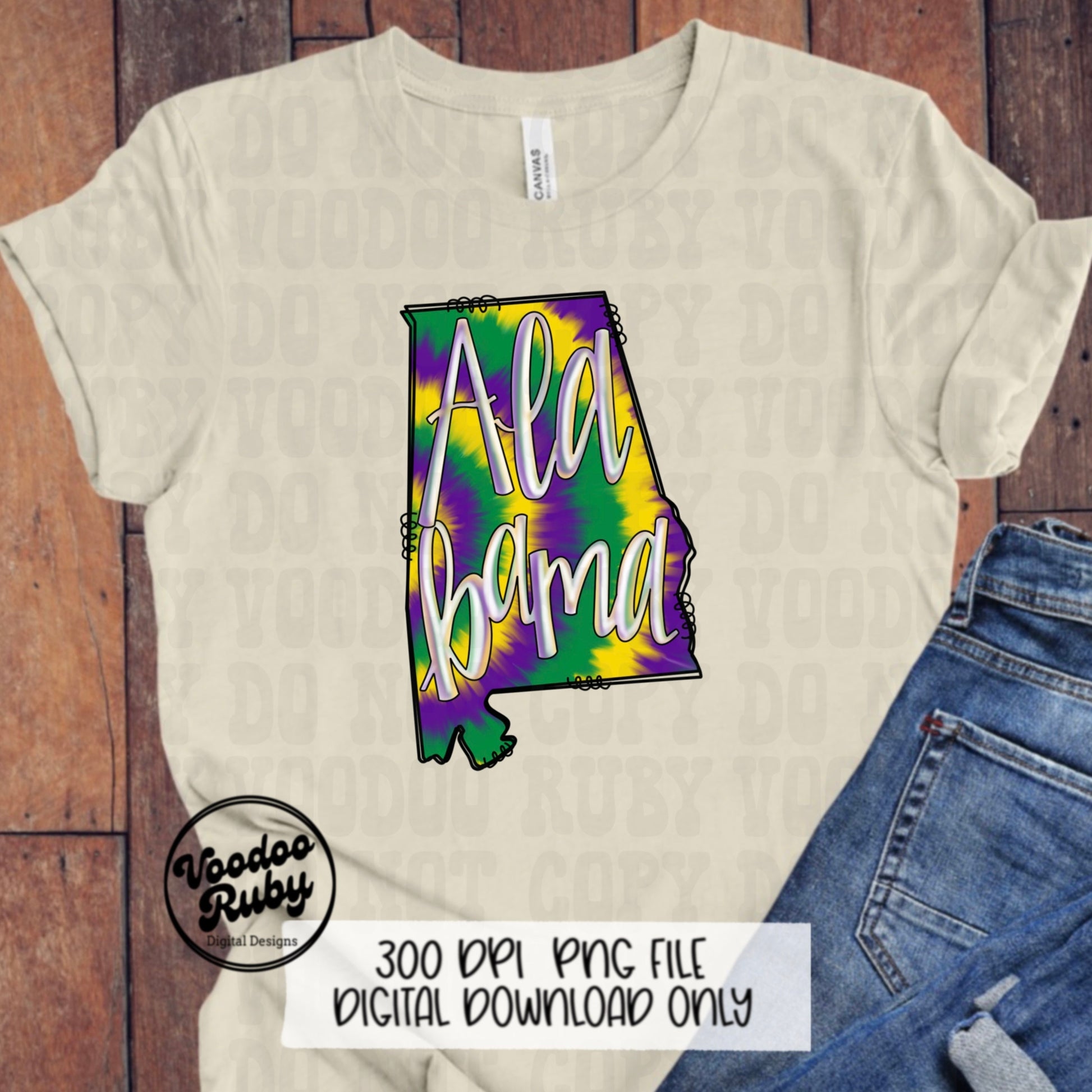 Alabama Mardi Gras PNG Design Mardi Gras Sublimation Hand Drawn Digital Download Alabama PNG Mardi Gras DTF Printable Alabama Clip Art