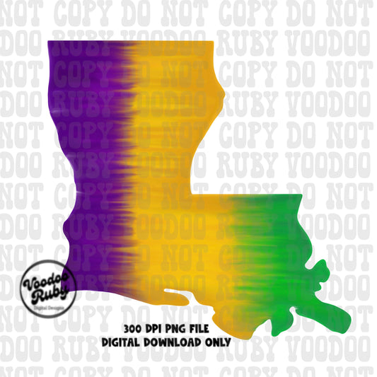 Louisiana png Mardi Gras png design for sublimation DTF printing