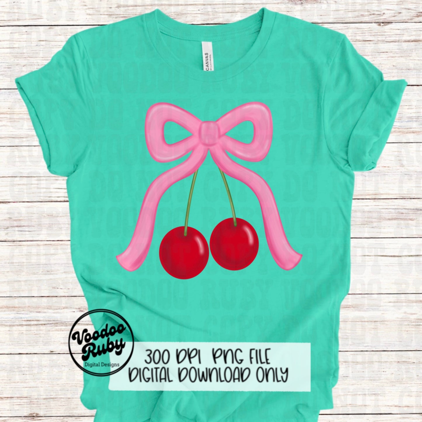 Pink Bow Cherries PNG Design Coquette Aesthetic Pink Bow Cherries PNG Preppy Girl Png Pink Bow DTF Pink Ribbon Sublimation Digital Download
