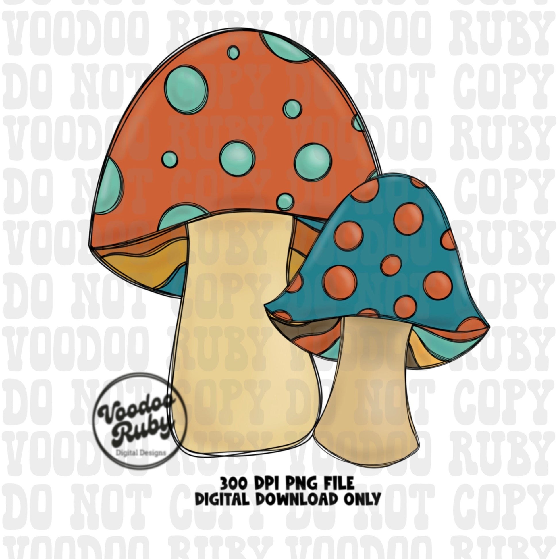 Mushroom png design vintage Sublimation png dtf printable